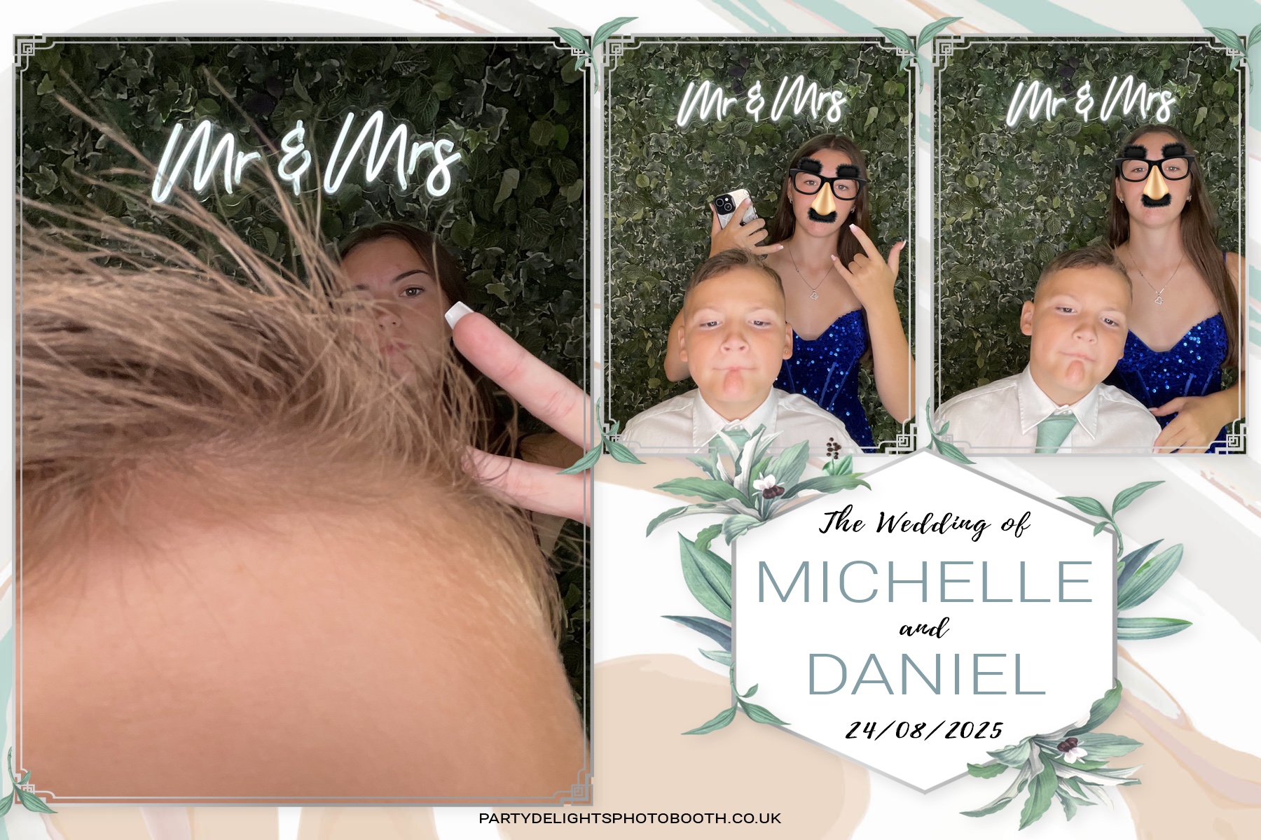 Michelle and Daniel's Wedding | View more photos from the event at gallery.partydelightsphotobooth.co.uk/u/PartyDelightsPhotoBooth/Michelle-and-Daniels-Wedding