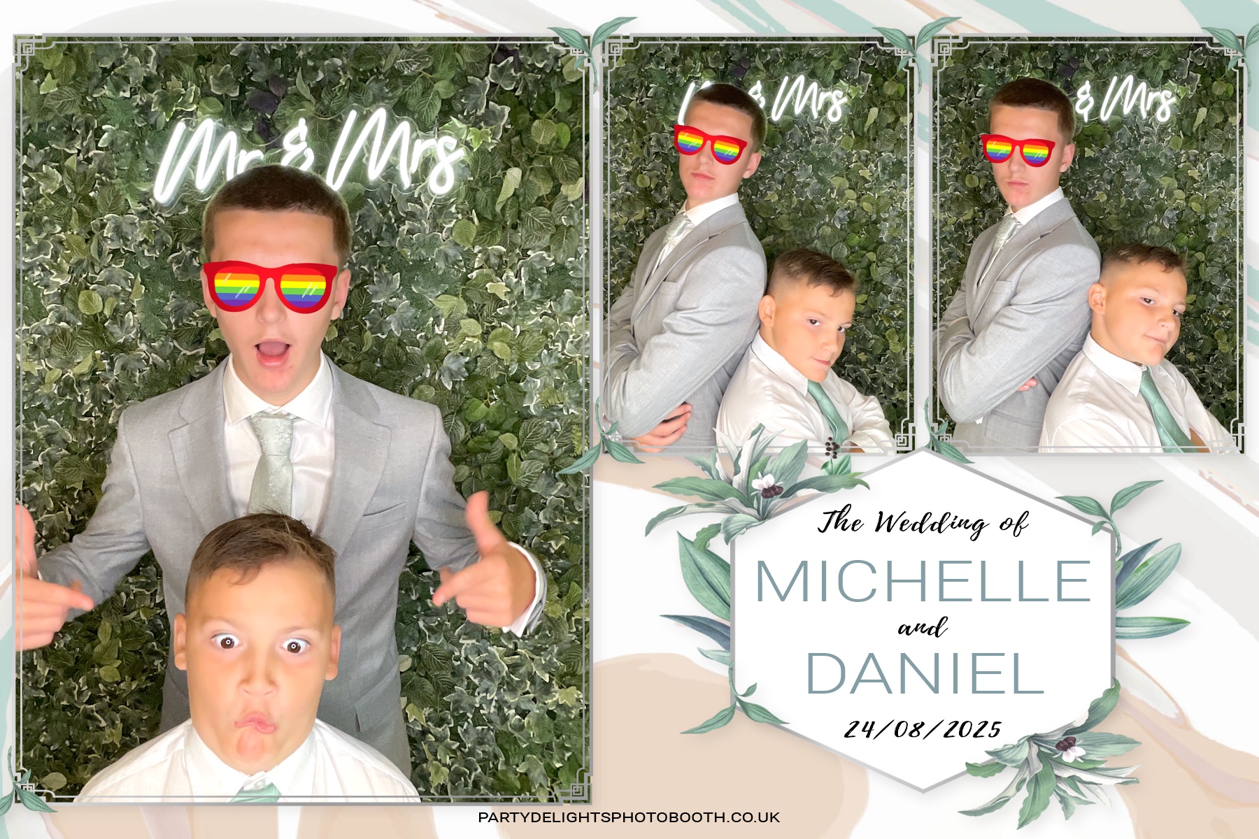 Michelle and Daniel's Wedding | View more photos from the event at gallery.partydelightsphotobooth.co.uk/u/PartyDelightsPhotoBooth/Michelle-and-Daniels-Wedding
