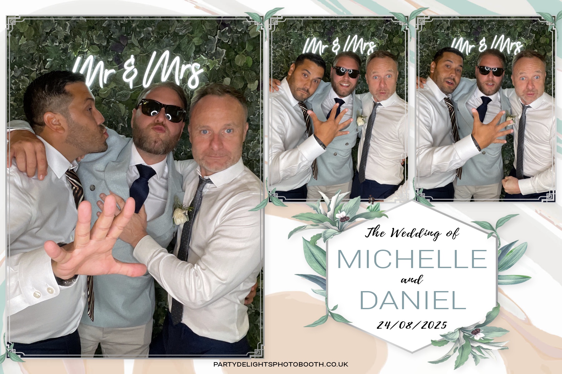 Michelle and Daniel's Wedding | View more photos from the event at gallery.partydelightsphotobooth.co.uk/u/PartyDelightsPhotoBooth/Michelle-and-Daniels-Wedding