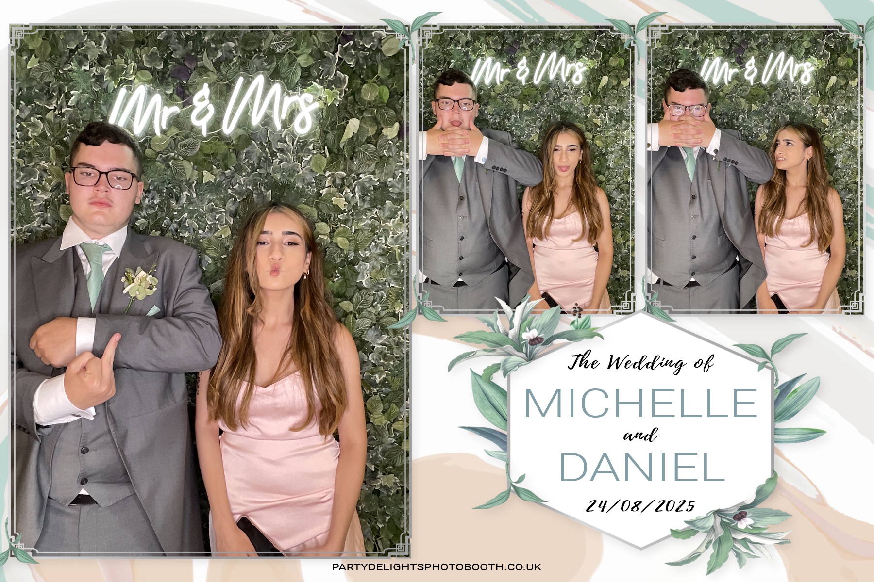Michelle and Daniel's Wedding | View more photos from the event at gallery.partydelightsphotobooth.co.uk/u/PartyDelightsPhotoBooth/Michelle-and-Daniels-Wedding