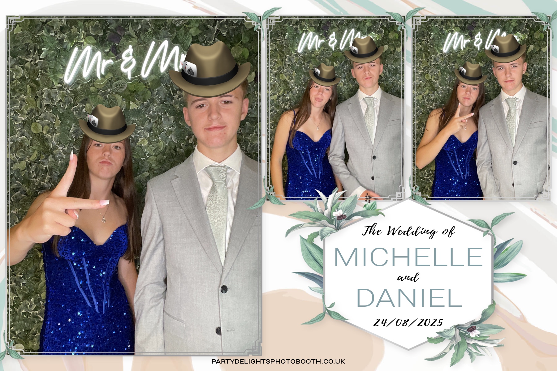 Michelle and Daniel's Wedding | View more photos from the event at gallery.partydelightsphotobooth.co.uk/u/PartyDelightsPhotoBooth/Michelle-and-Daniels-Wedding