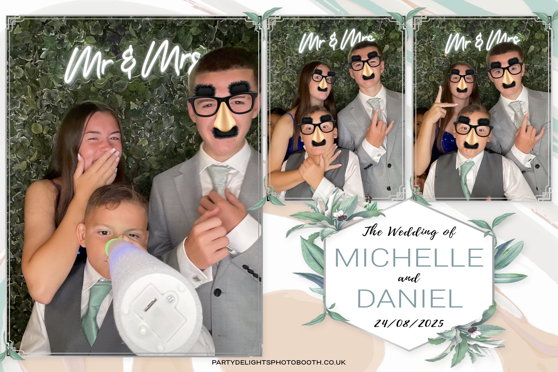 Michelle and Daniel's Wedding | View more photos from the event at gallery.partydelightsphotobooth.co.uk/u/PartyDelightsPhotoBooth/Michelle-and-Daniels-Wedding