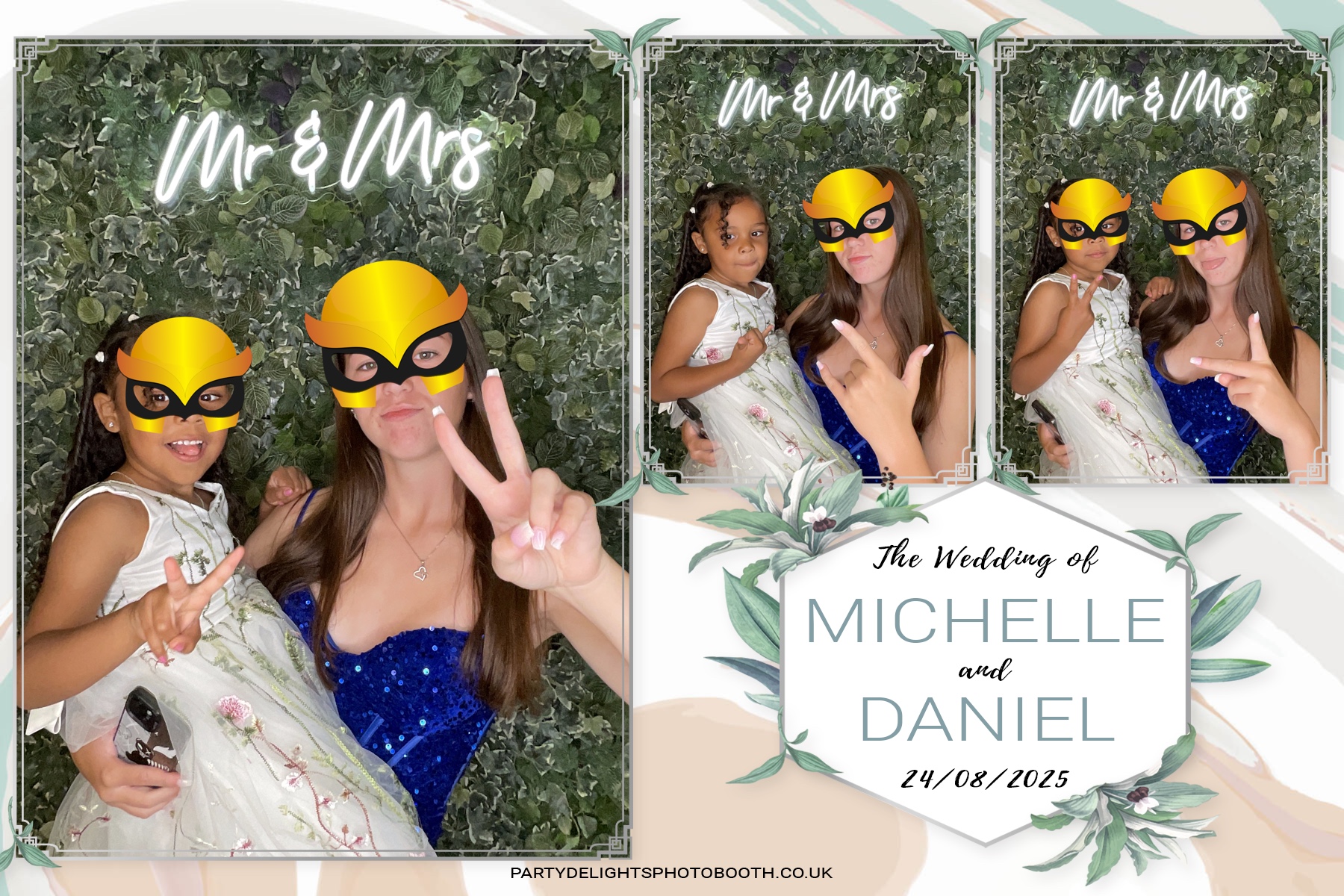 Michelle and Daniel's Wedding | View more photos from the event at gallery.partydelightsphotobooth.co.uk/u/PartyDelightsPhotoBooth/Michelle-and-Daniels-Wedding