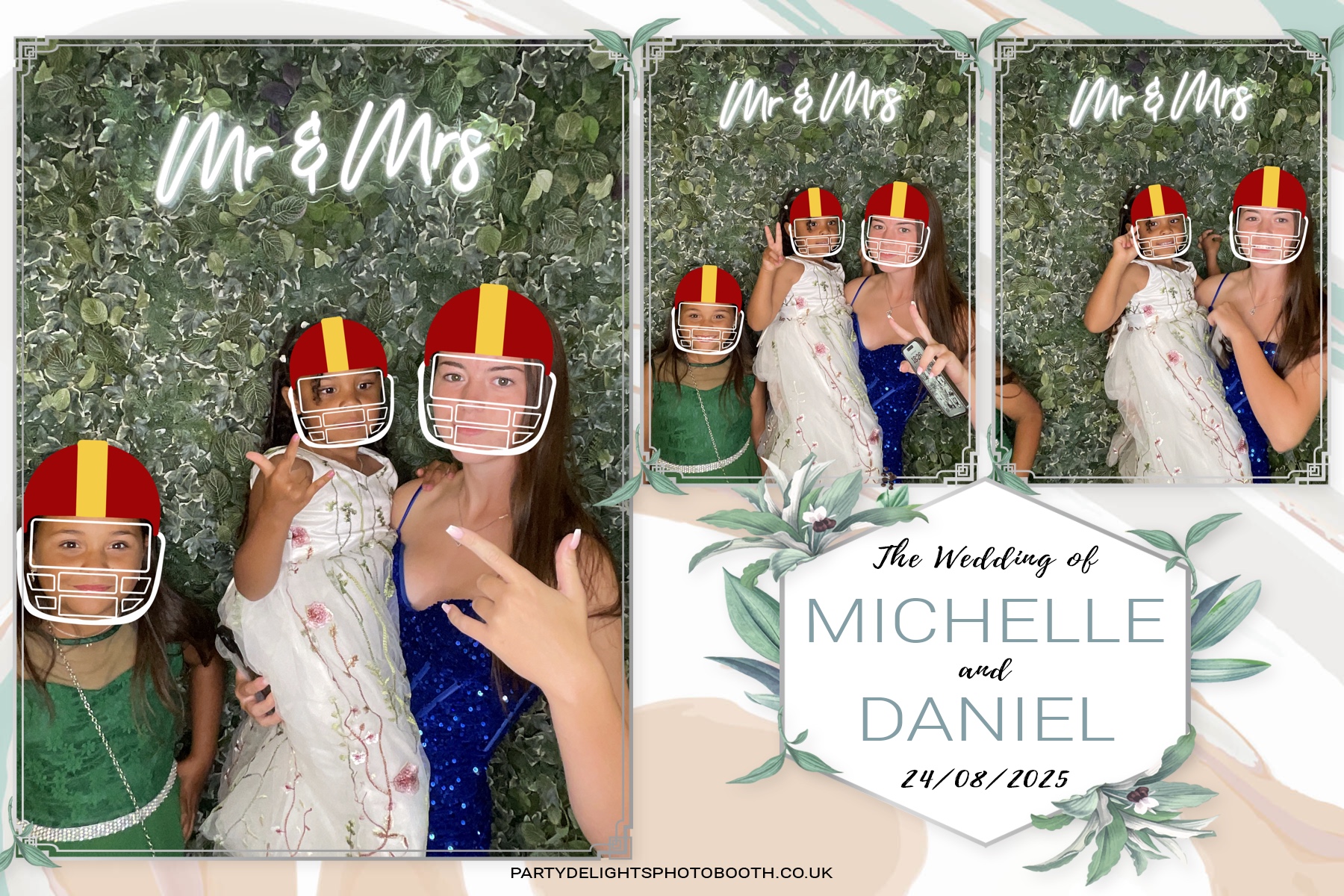 Michelle and Daniel's Wedding | View more photos from the event at gallery.partydelightsphotobooth.co.uk/u/PartyDelightsPhotoBooth/Michelle-and-Daniels-Wedding