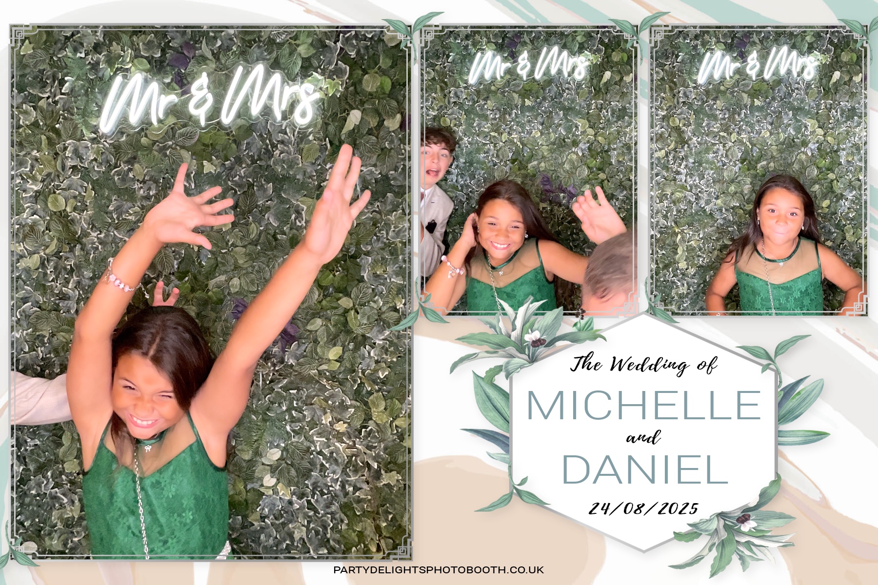 Michelle and Daniel's Wedding | View more photos from the event at gallery.partydelightsphotobooth.co.uk/u/PartyDelightsPhotoBooth/Michelle-and-Daniels-Wedding