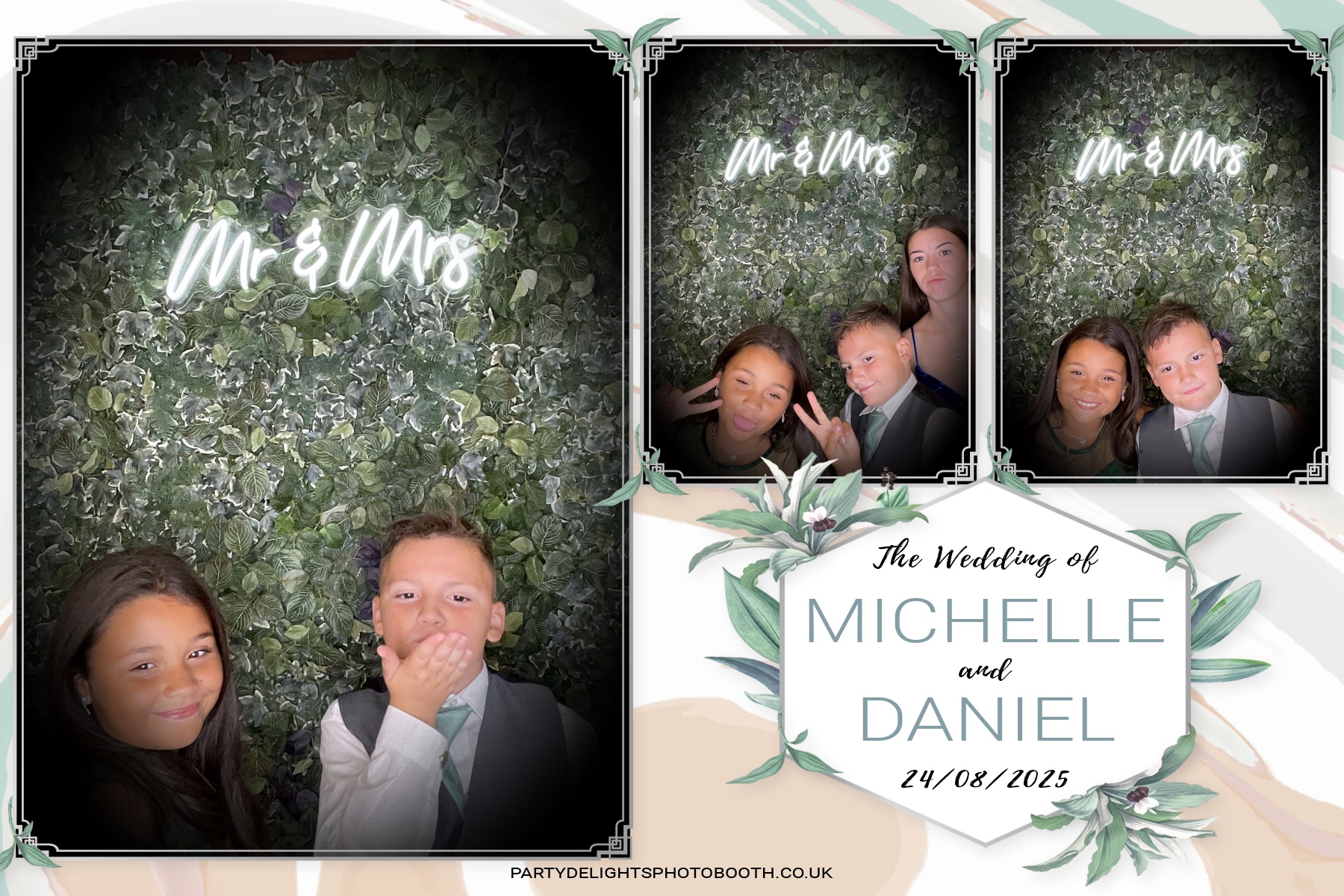 Michelle and Daniel's Wedding | View more photos from the event at gallery.partydelightsphotobooth.co.uk/u/PartyDelightsPhotoBooth/Michelle-and-Daniels-Wedding