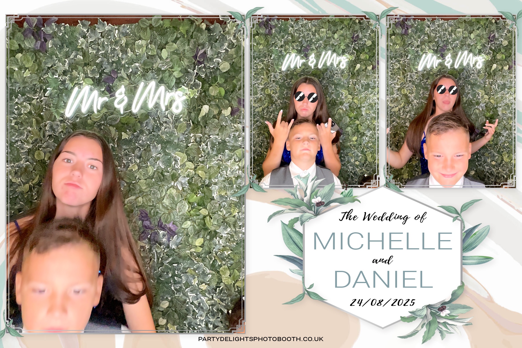 Michelle and Daniel's Wedding | View more photos from the event at gallery.partydelightsphotobooth.co.uk/u/PartyDelightsPhotoBooth/Michelle-and-Daniels-Wedding