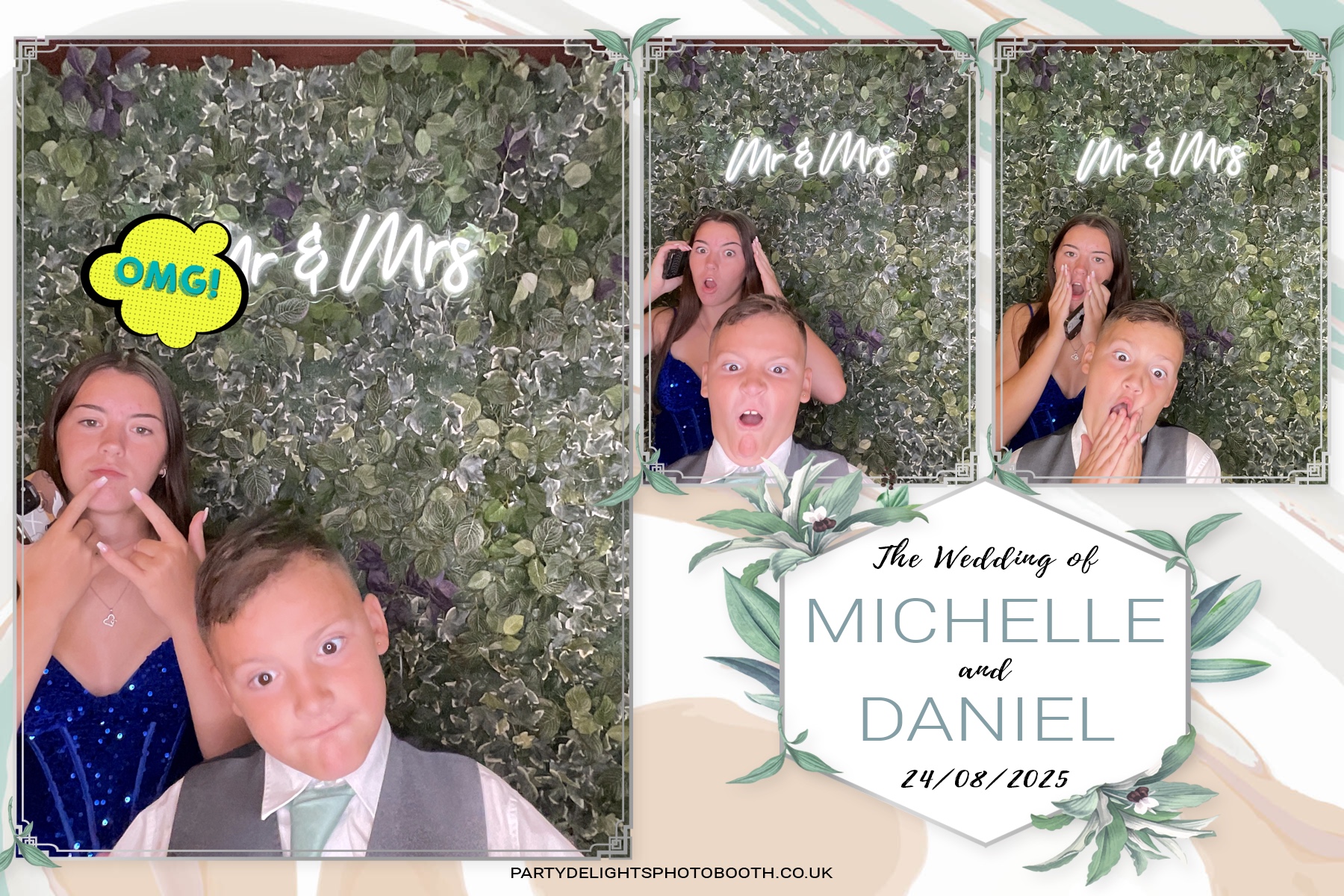Michelle and Daniel's Wedding | View more photos from the event at gallery.partydelightsphotobooth.co.uk/u/PartyDelightsPhotoBooth/Michelle-and-Daniels-Wedding