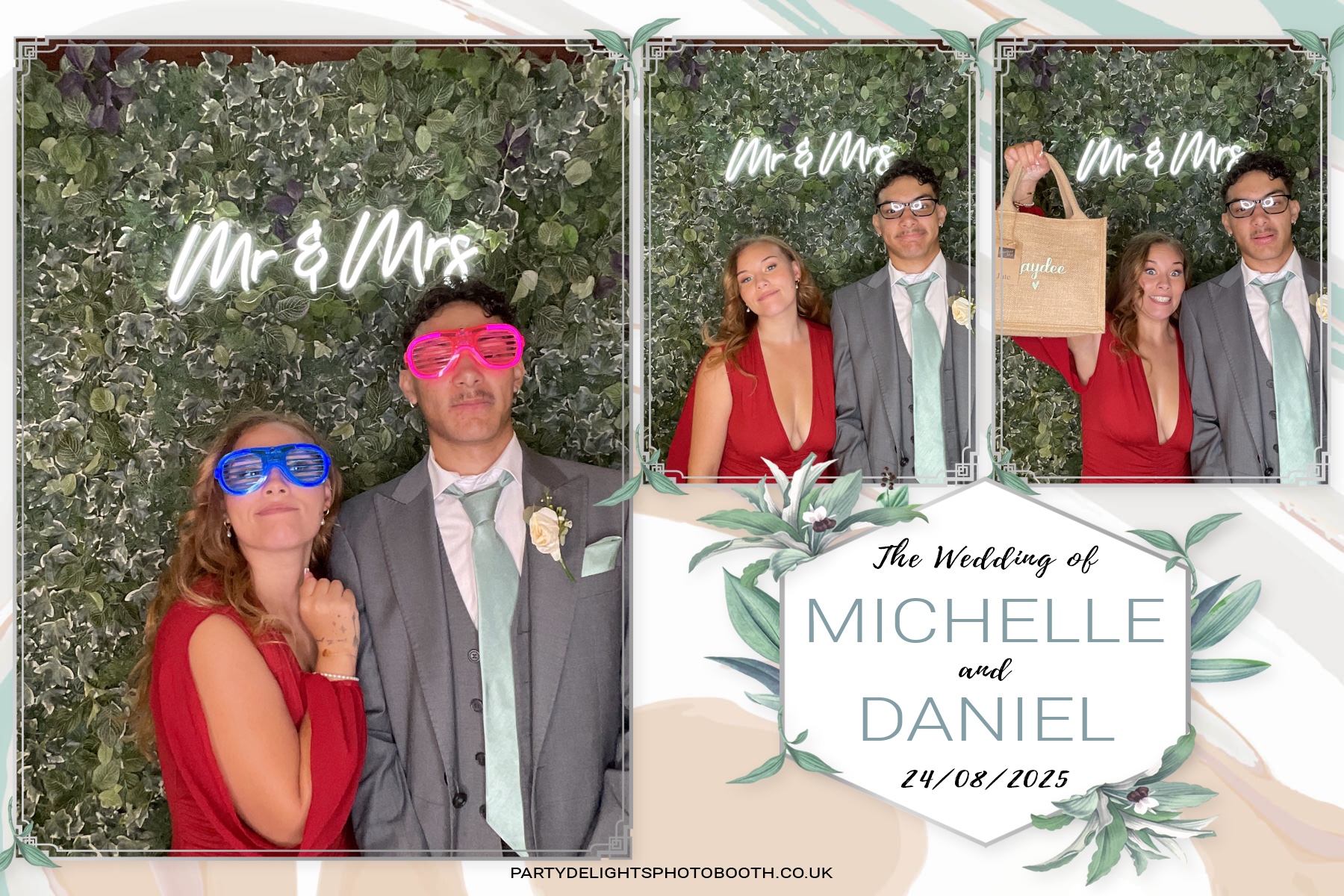 Michelle and Daniel's Wedding | View more photos from the event at gallery.partydelightsphotobooth.co.uk/u/PartyDelightsPhotoBooth/Michelle-and-Daniels-Wedding