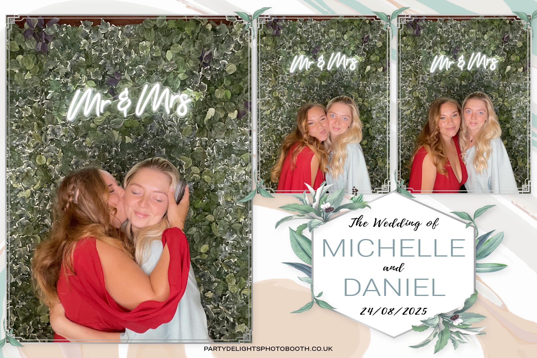 Michelle and Daniel's Wedding | View more photos from the event at gallery.partydelightsphotobooth.co.uk/u/PartyDelightsPhotoBooth/Michelle-and-Daniels-Wedding