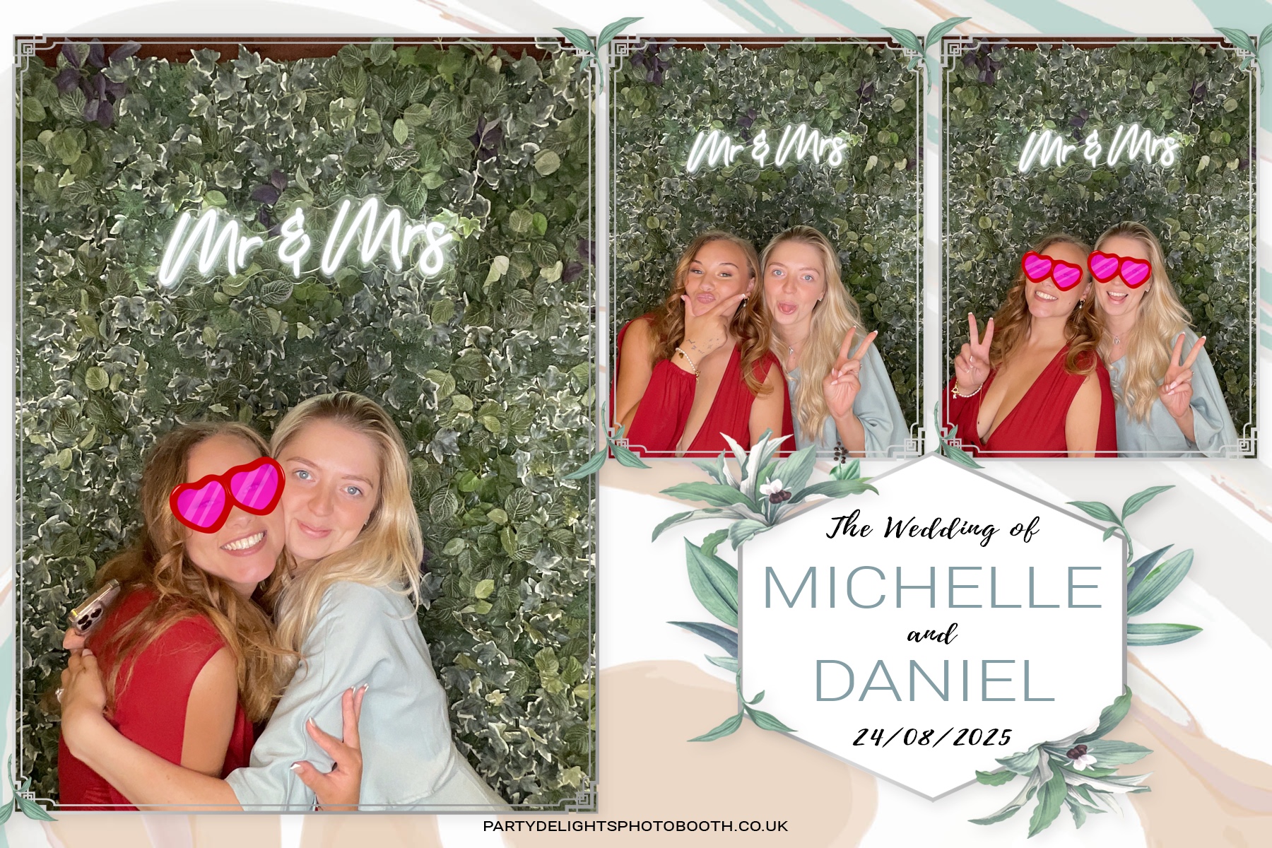 Michelle and Daniel's Wedding | View more photos from the event at gallery.partydelightsphotobooth.co.uk/u/PartyDelightsPhotoBooth/Michelle-and-Daniels-Wedding