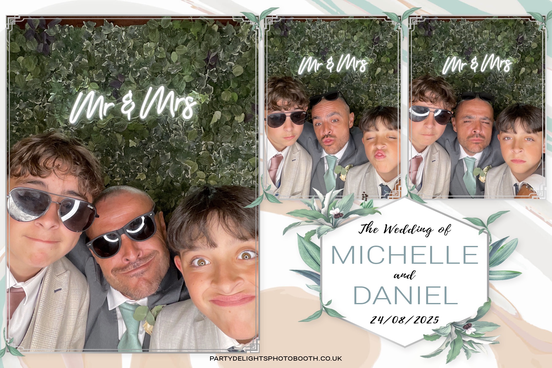 Michelle and Daniel's Wedding | View more photos from the event at gallery.partydelightsphotobooth.co.uk/u/PartyDelightsPhotoBooth/Michelle-and-Daniels-Wedding