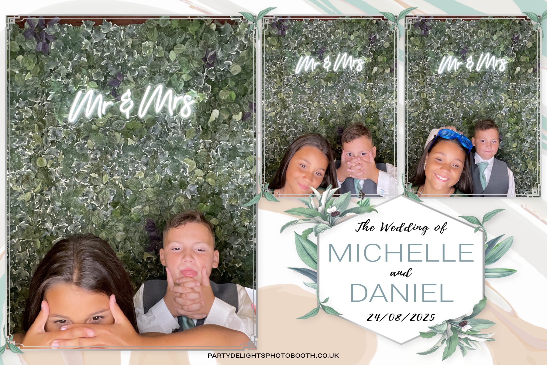 Michelle and Daniel's Wedding | View more photos from the event at gallery.partydelightsphotobooth.co.uk/u/PartyDelightsPhotoBooth/Michelle-and-Daniels-Wedding