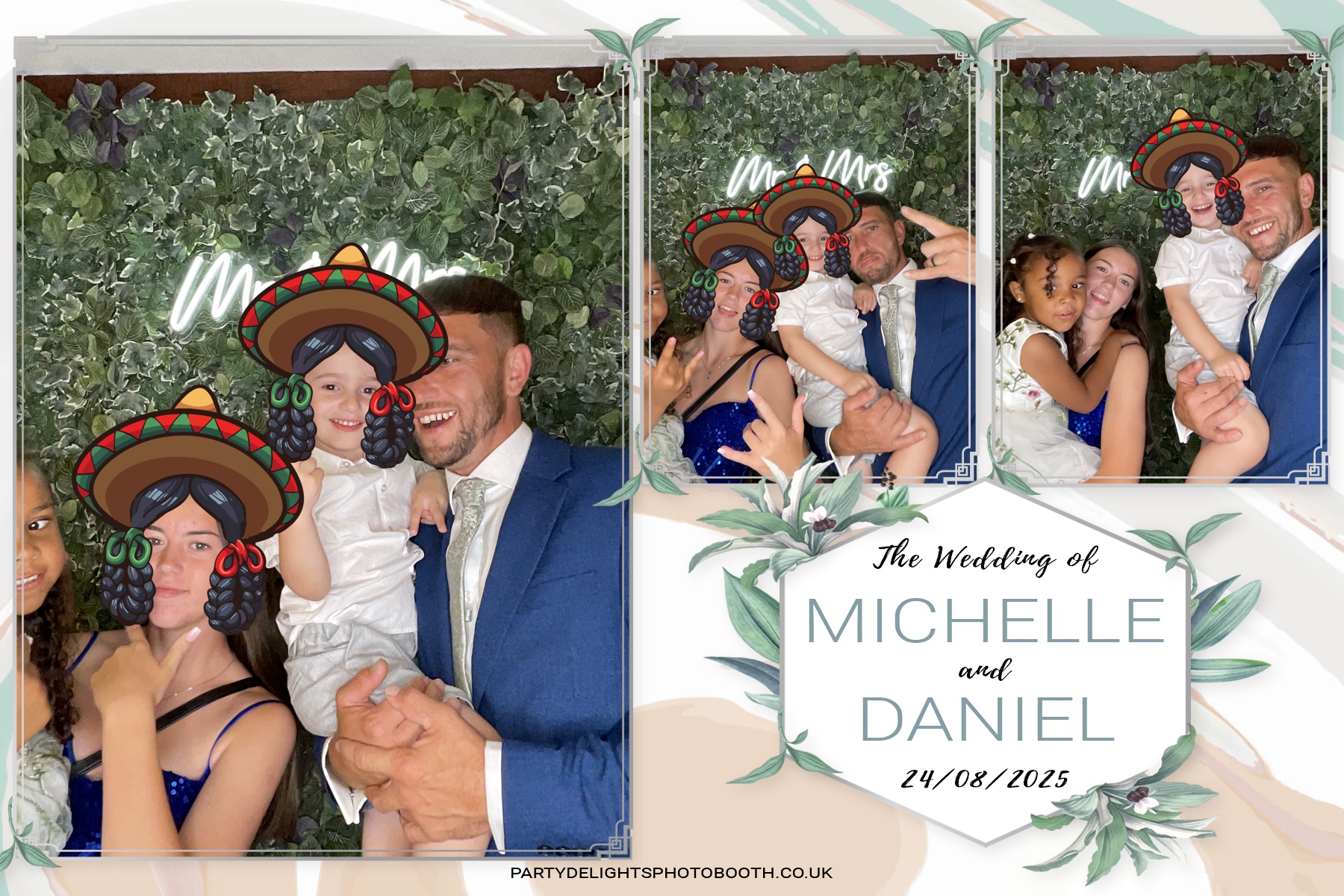 Michelle and Daniel's Wedding | View more photos from the event at gallery.partydelightsphotobooth.co.uk/u/PartyDelightsPhotoBooth/Michelle-and-Daniels-Wedding