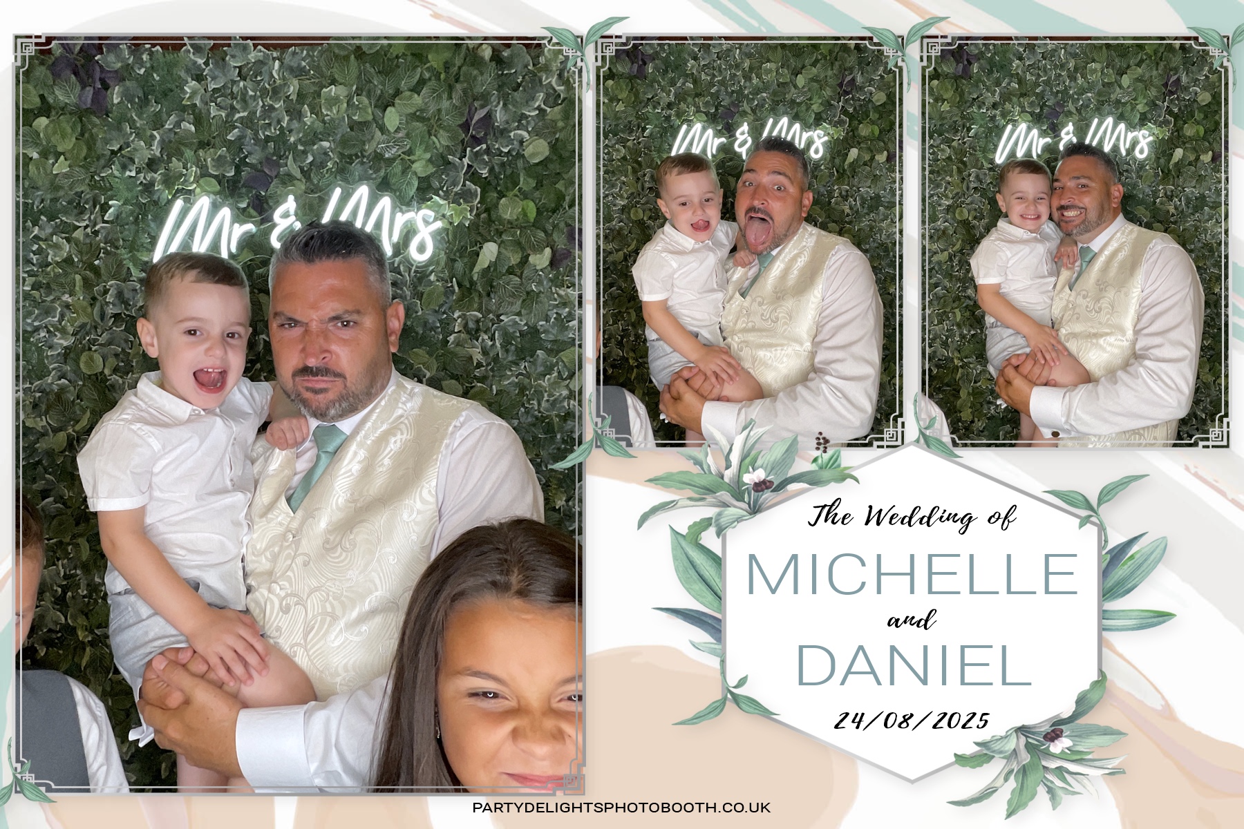 Michelle and Daniel's Wedding | View more photos from the event at gallery.partydelightsphotobooth.co.uk/u/PartyDelightsPhotoBooth/Michelle-and-Daniels-Wedding