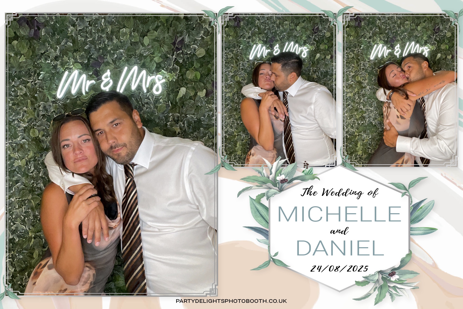 Michelle and Daniel's Wedding | View more photos from the event at gallery.partydelightsphotobooth.co.uk/u/PartyDelightsPhotoBooth/Michelle-and-Daniels-Wedding