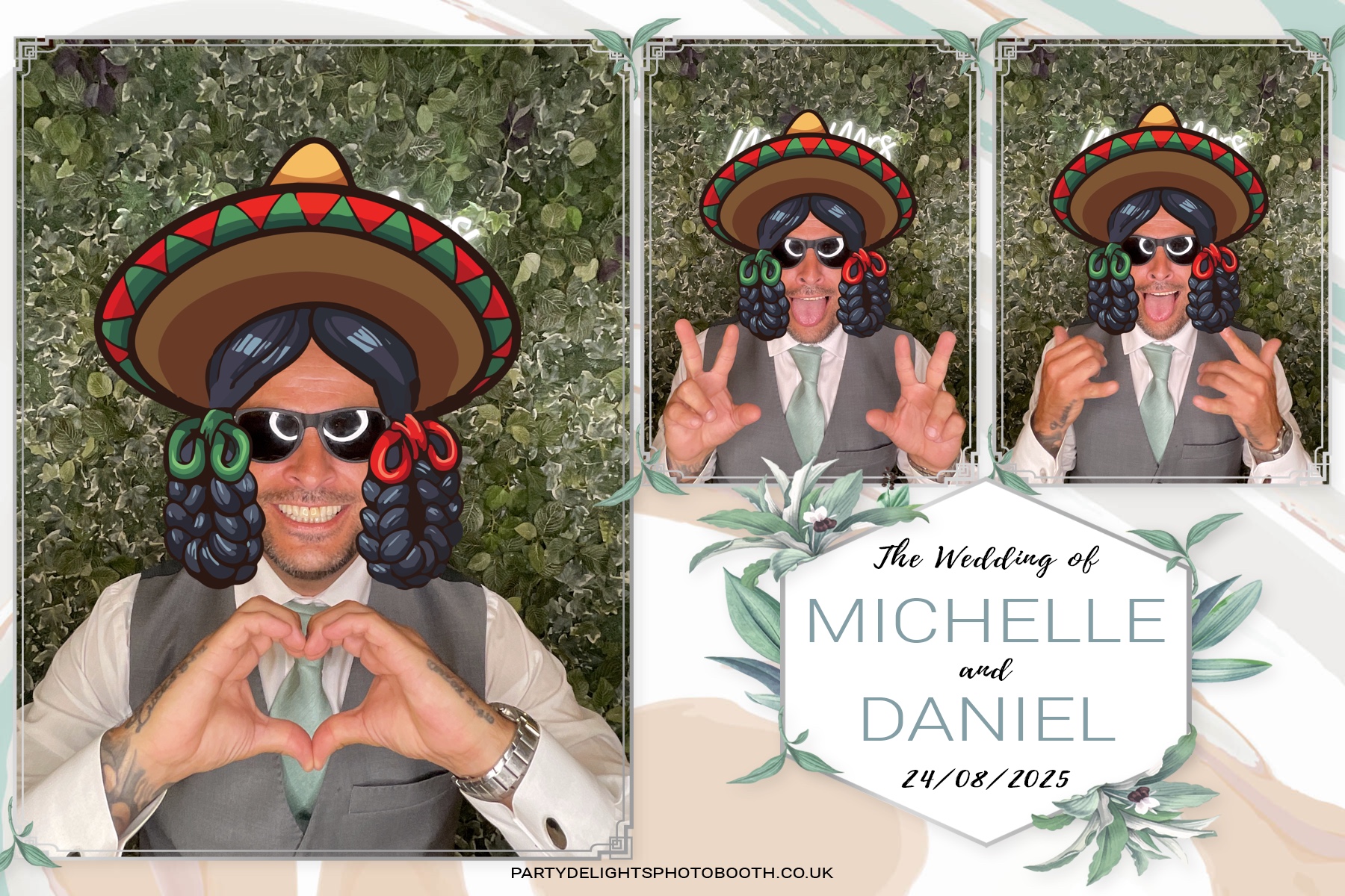 Michelle and Daniel's Wedding | View more photos from the event at gallery.partydelightsphotobooth.co.uk/u/PartyDelightsPhotoBooth/Michelle-and-Daniels-Wedding