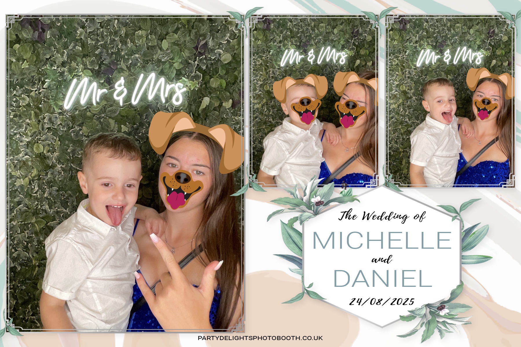 Michelle and Daniel's Wedding | View more photos from the event at gallery.partydelightsphotobooth.co.uk/u/PartyDelightsPhotoBooth/Michelle-and-Daniels-Wedding