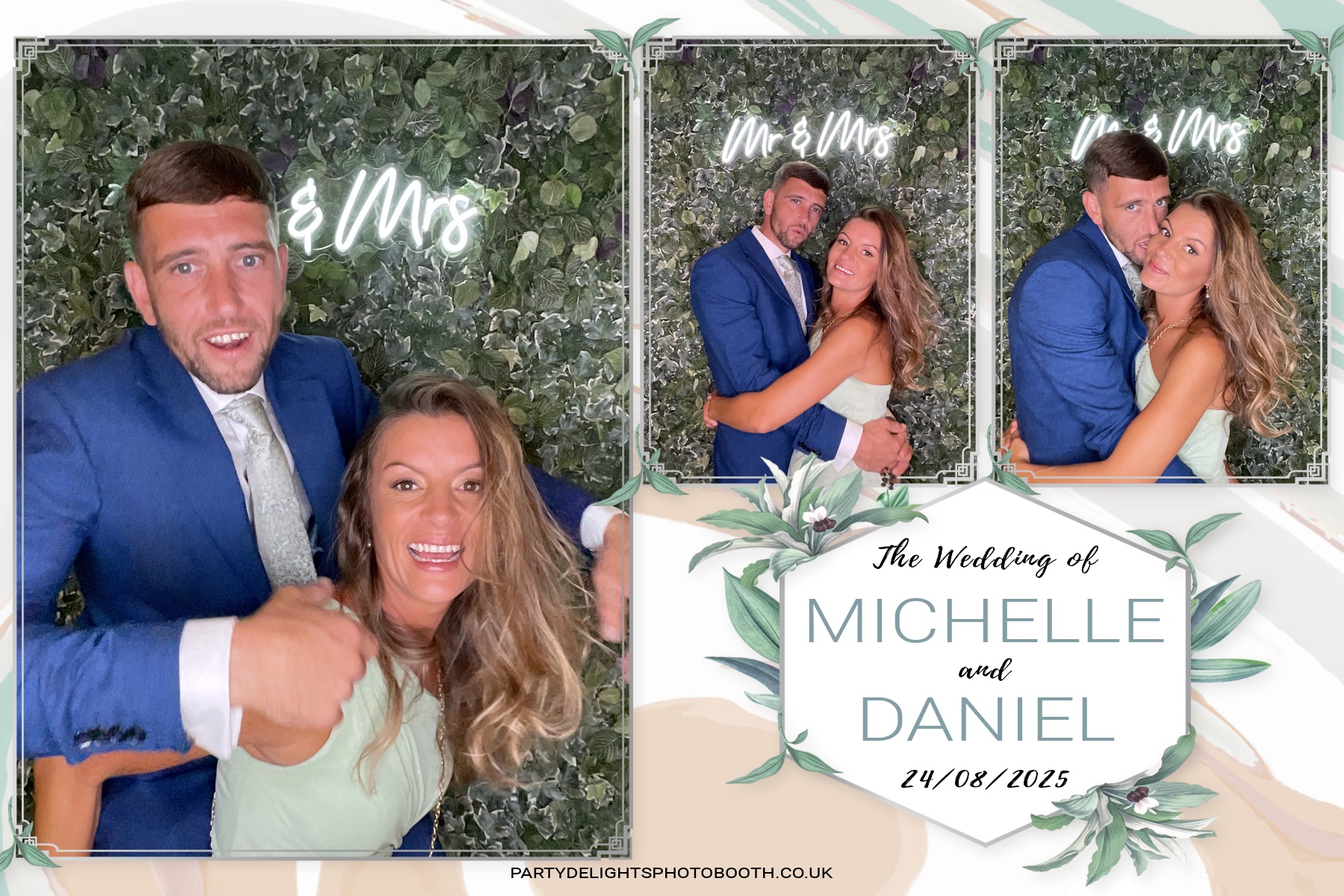 Michelle and Daniel's Wedding | View more photos from the event at gallery.partydelightsphotobooth.co.uk/u/PartyDelightsPhotoBooth/Michelle-and-Daniels-Wedding