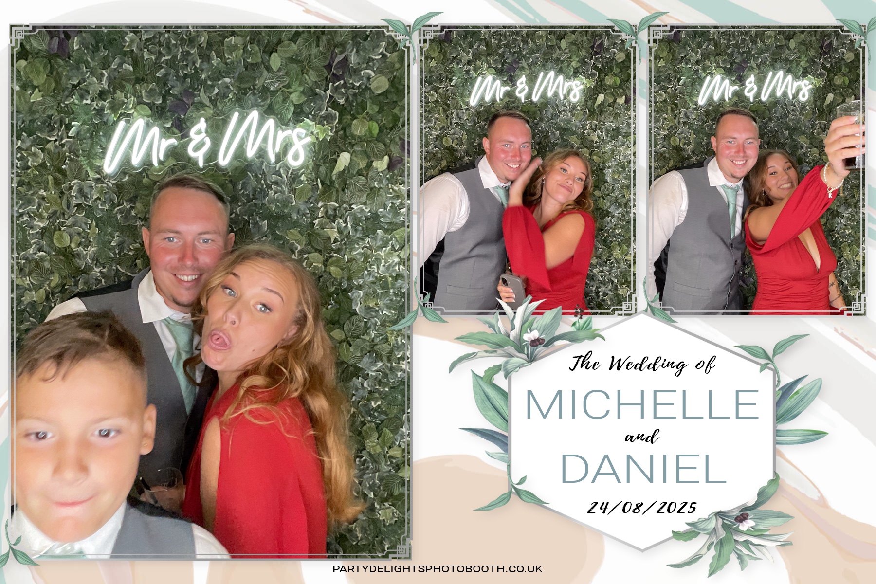 Michelle and Daniel's Wedding | View more photos from the event at gallery.partydelightsphotobooth.co.uk/u/PartyDelightsPhotoBooth/Michelle-and-Daniels-Wedding