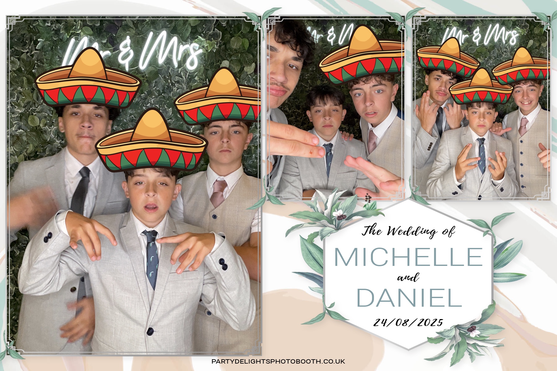 Michelle and Daniel's Wedding | View more photos from the event at gallery.partydelightsphotobooth.co.uk/u/PartyDelightsPhotoBooth/Michelle-and-Daniels-Wedding