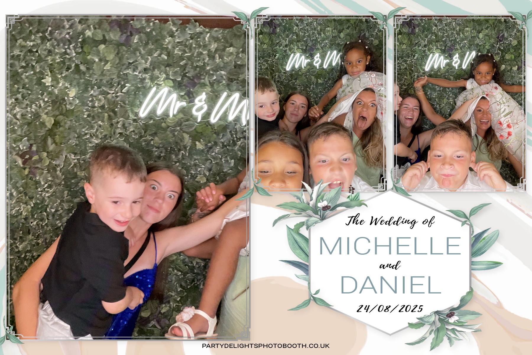 Michelle and Daniel's Wedding | View more photos from the event at gallery.partydelightsphotobooth.co.uk/u/PartyDelightsPhotoBooth/Michelle-and-Daniels-Wedding