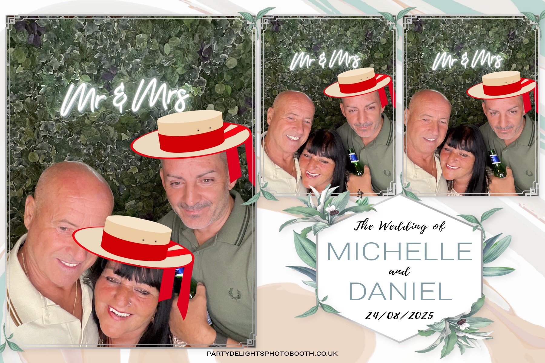 Michelle and Daniel's Wedding | View more photos from the event at gallery.partydelightsphotobooth.co.uk/u/PartyDelightsPhotoBooth/Michelle-and-Daniels-Wedding