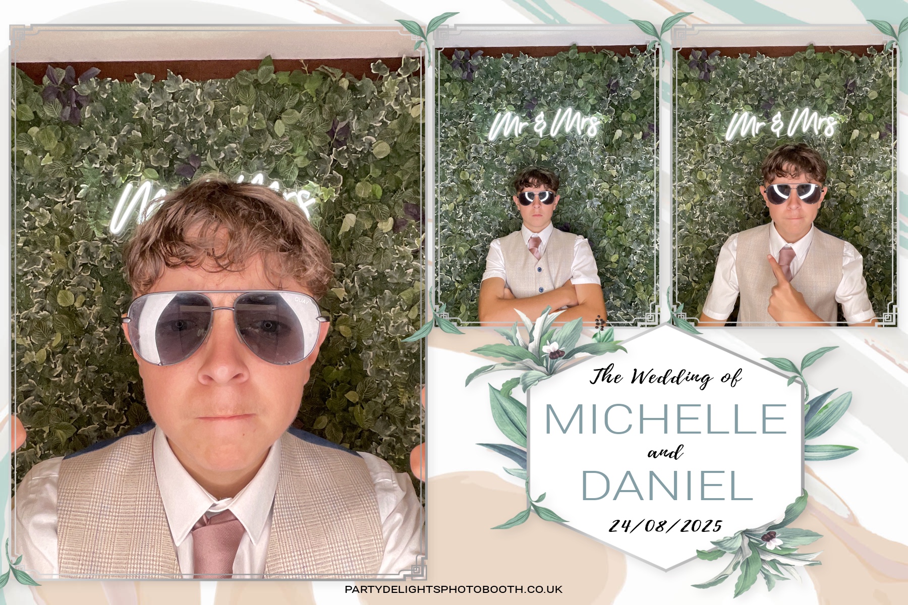 Michelle and Daniel's Wedding | View more photos from the event at gallery.partydelightsphotobooth.co.uk/u/PartyDelightsPhotoBooth/Michelle-and-Daniels-Wedding