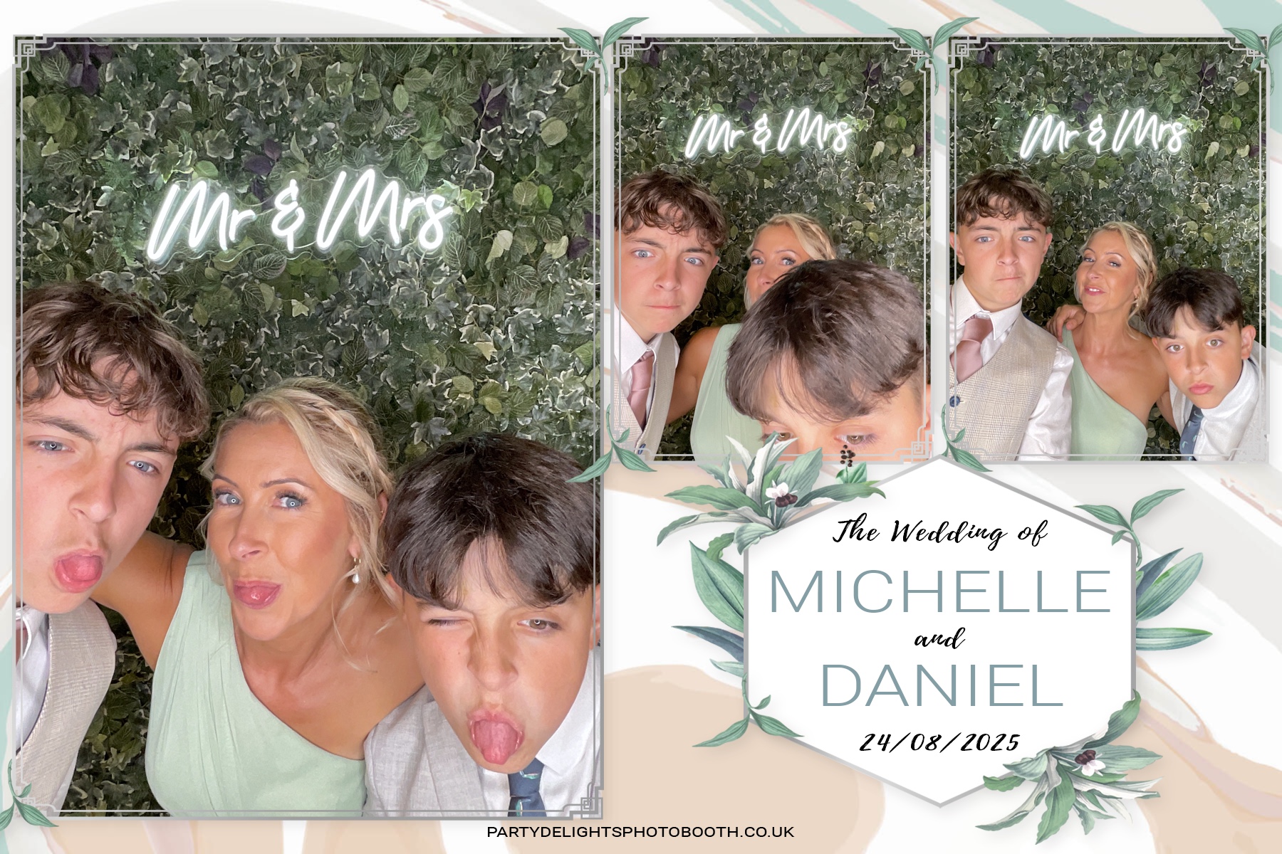 Michelle and Daniel's Wedding | View more photos from the event at gallery.partydelightsphotobooth.co.uk/u/PartyDelightsPhotoBooth/Michelle-and-Daniels-Wedding