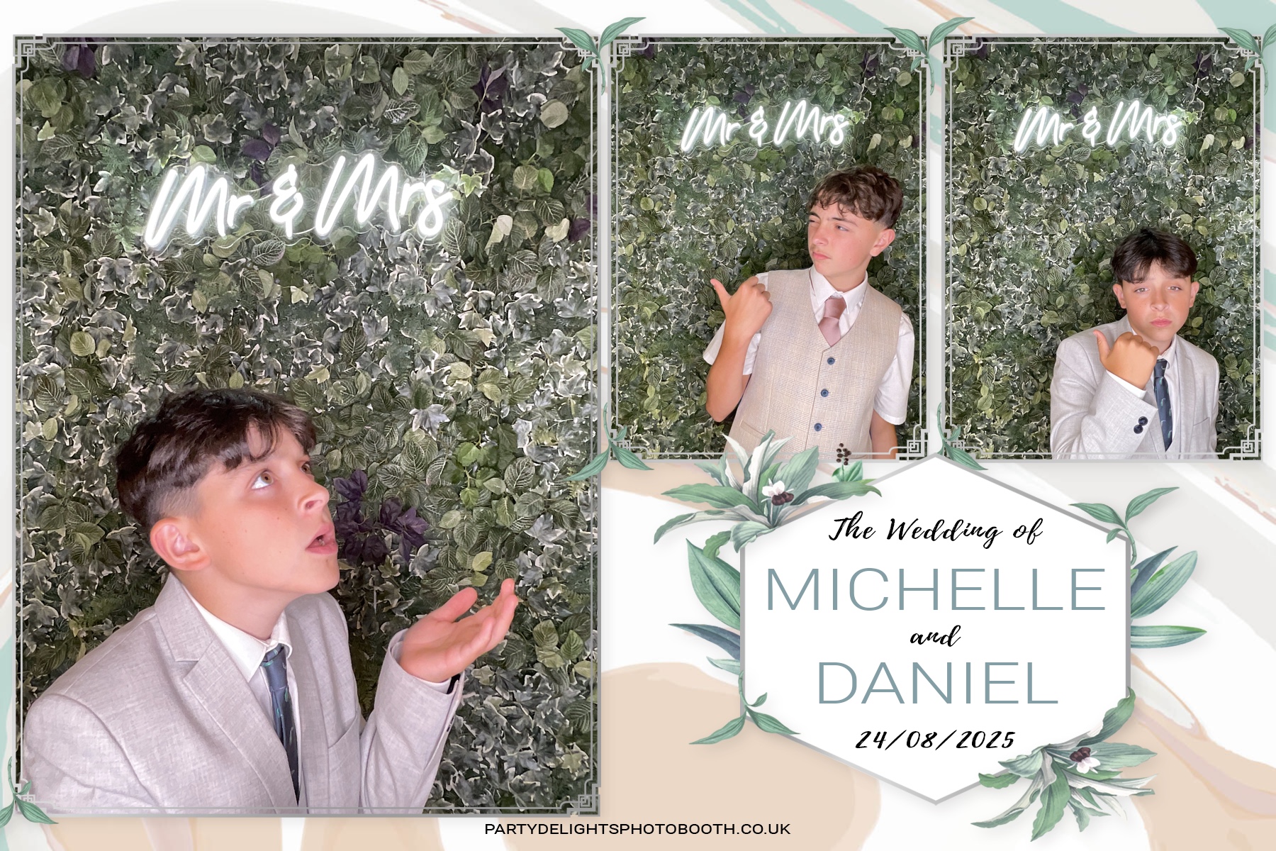 Michelle and Daniel's Wedding | View more photos from the event at gallery.partydelightsphotobooth.co.uk/u/PartyDelightsPhotoBooth/Michelle-and-Daniels-Wedding