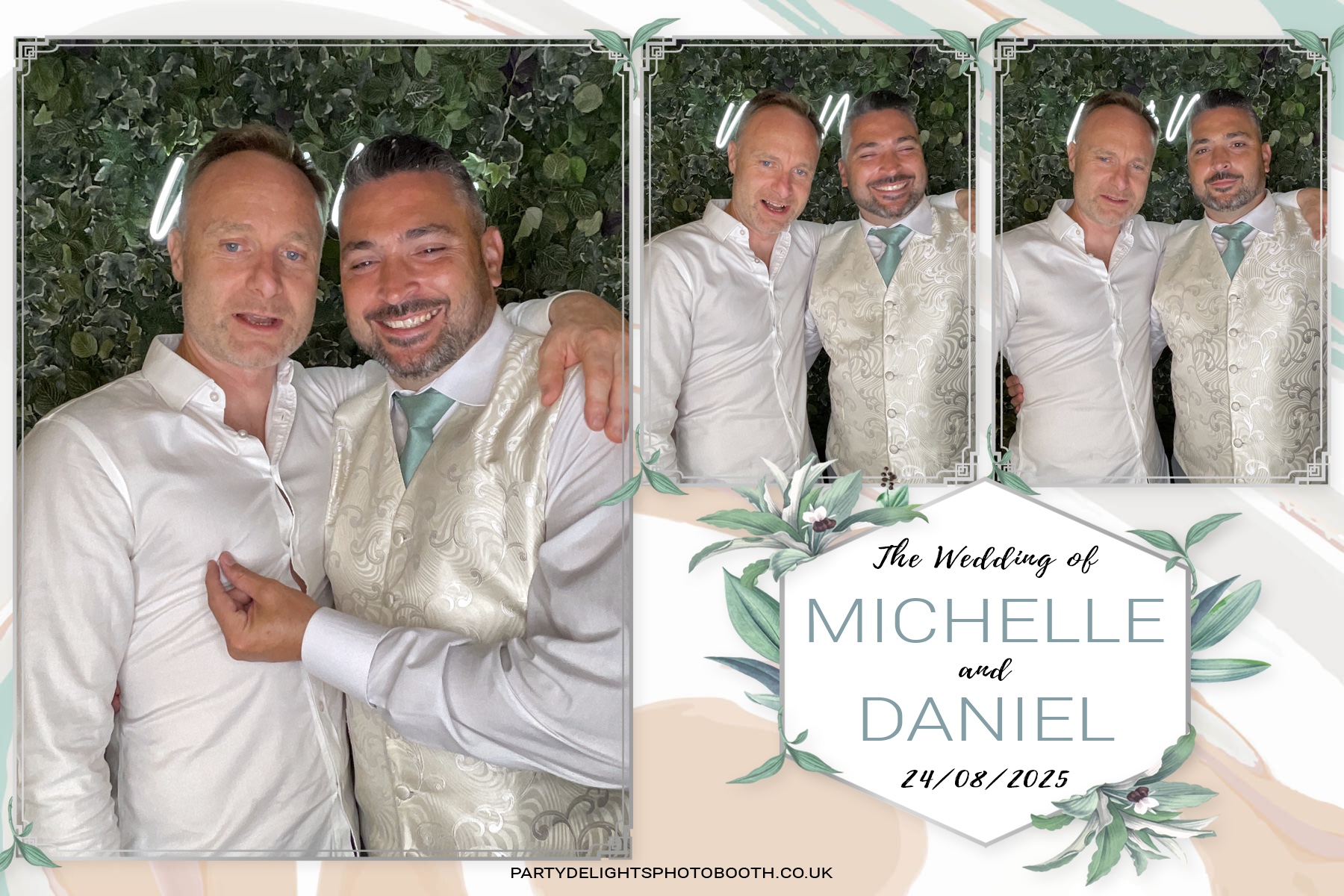 Michelle and Daniel's Wedding | View more photos from the event at gallery.partydelightsphotobooth.co.uk/u/PartyDelightsPhotoBooth/Michelle-and-Daniels-Wedding