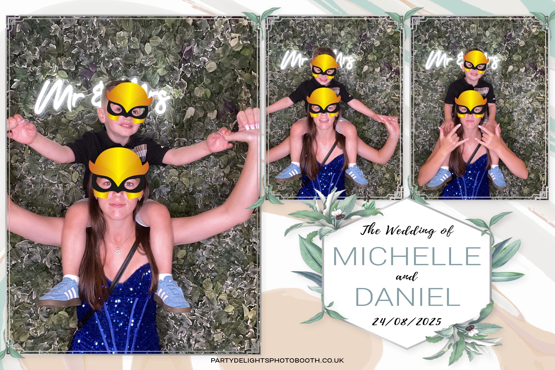 Michelle and Daniel's Wedding | View more photos from the event at gallery.partydelightsphotobooth.co.uk/u/PartyDelightsPhotoBooth/Michelle-and-Daniels-Wedding