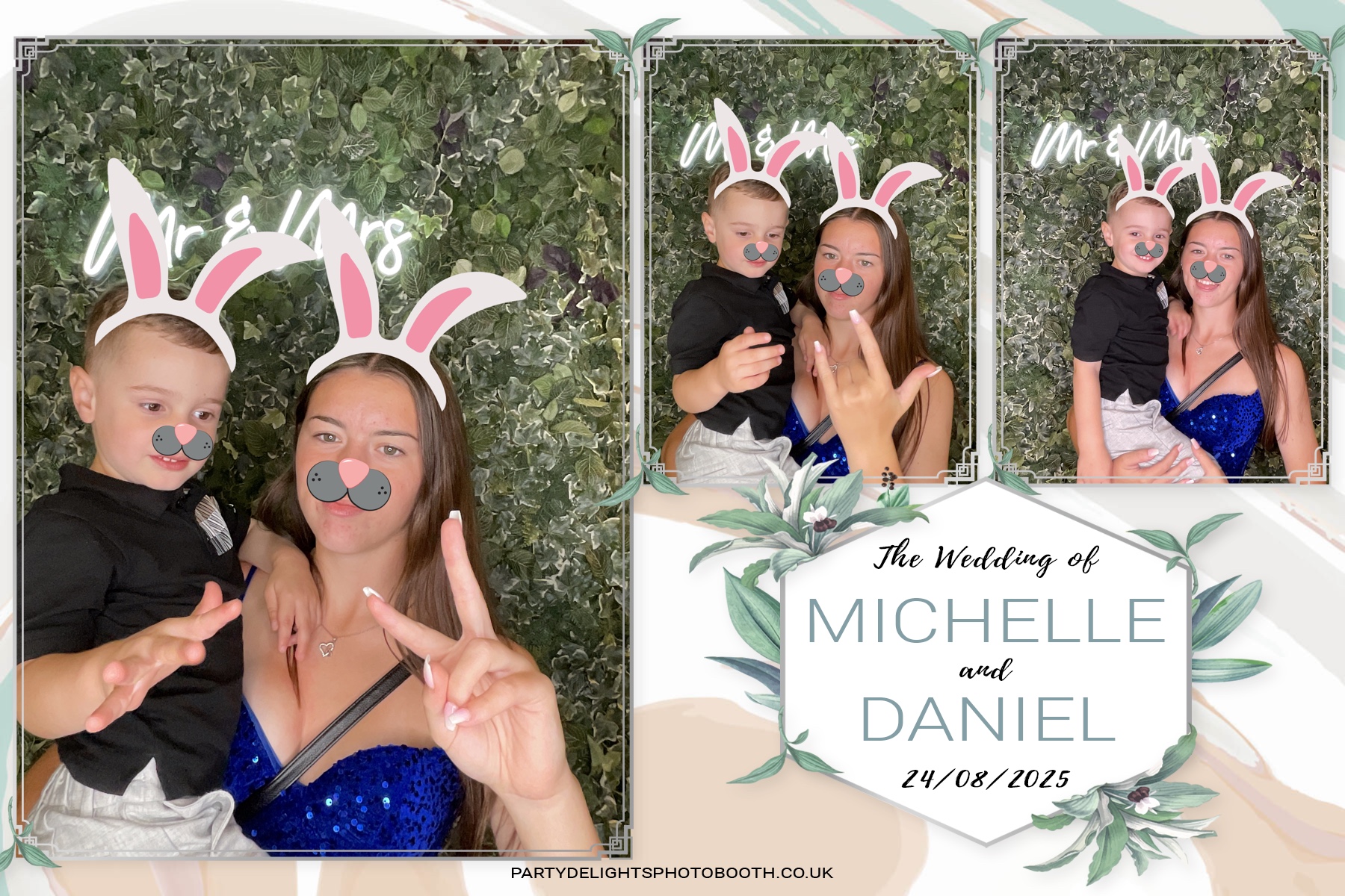 Michelle and Daniel's Wedding | View more photos from the event at gallery.partydelightsphotobooth.co.uk/u/PartyDelightsPhotoBooth/Michelle-and-Daniels-Wedding