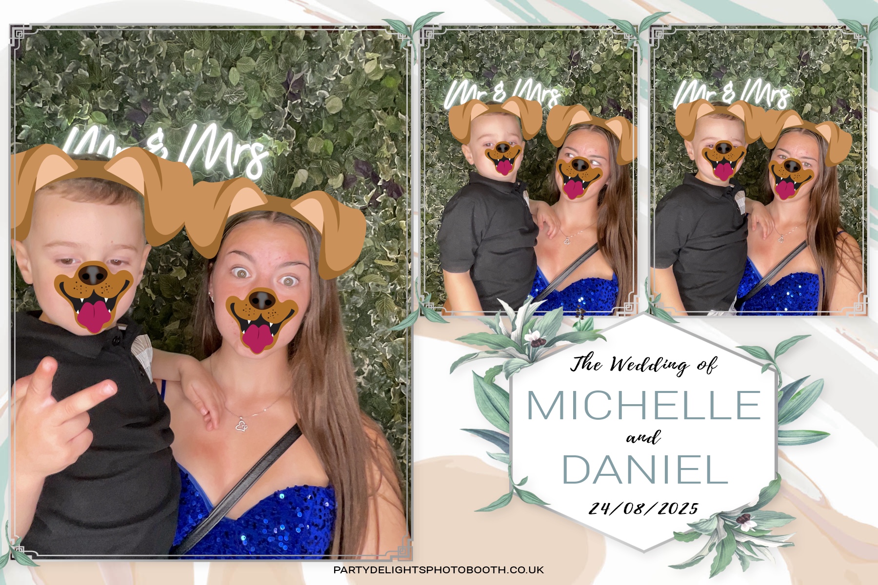 Michelle and Daniel's Wedding | View more photos from the event at gallery.partydelightsphotobooth.co.uk/u/PartyDelightsPhotoBooth/Michelle-and-Daniels-Wedding