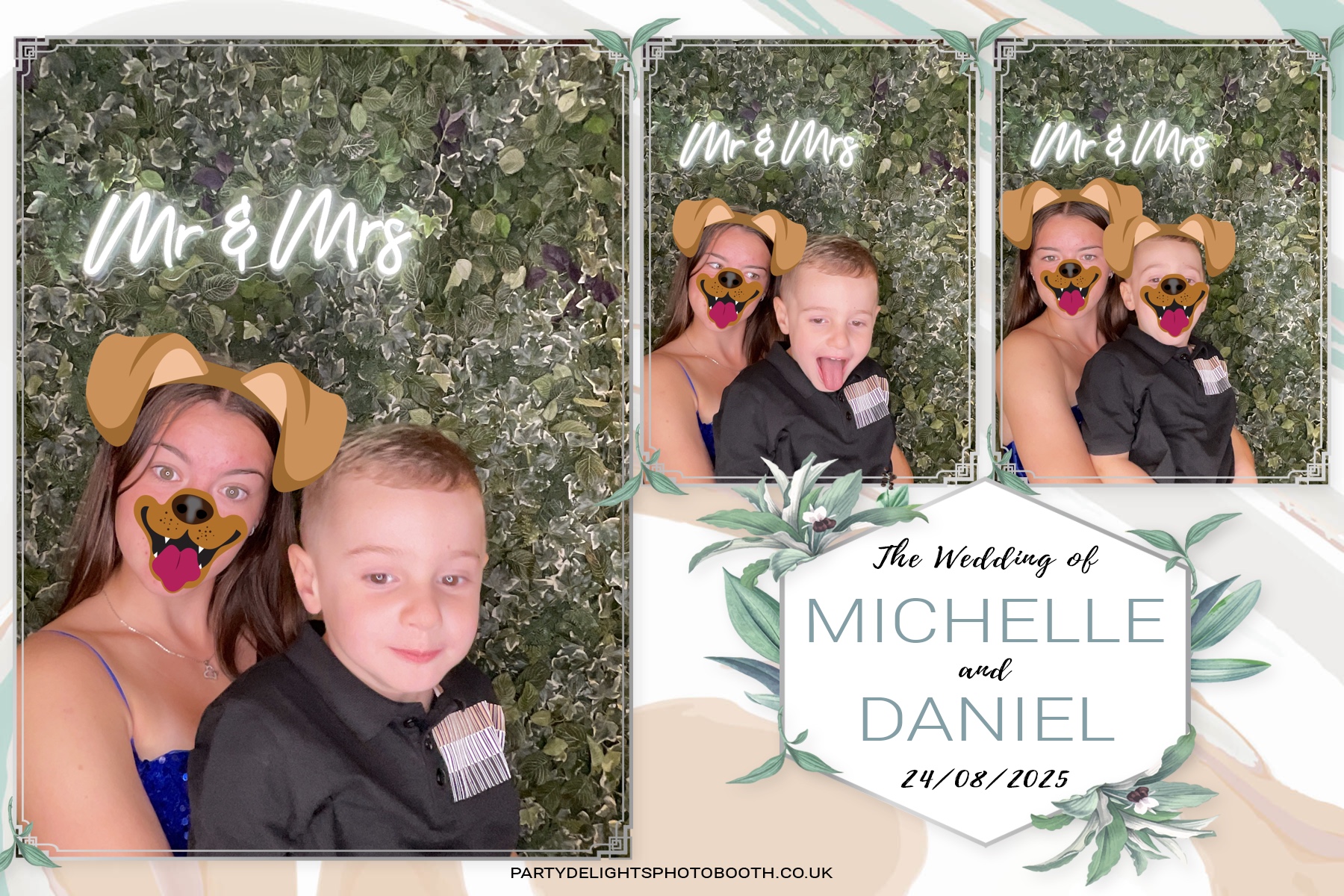 Michelle and Daniel's Wedding | View more photos from the event at gallery.partydelightsphotobooth.co.uk/u/PartyDelightsPhotoBooth/Michelle-and-Daniels-Wedding