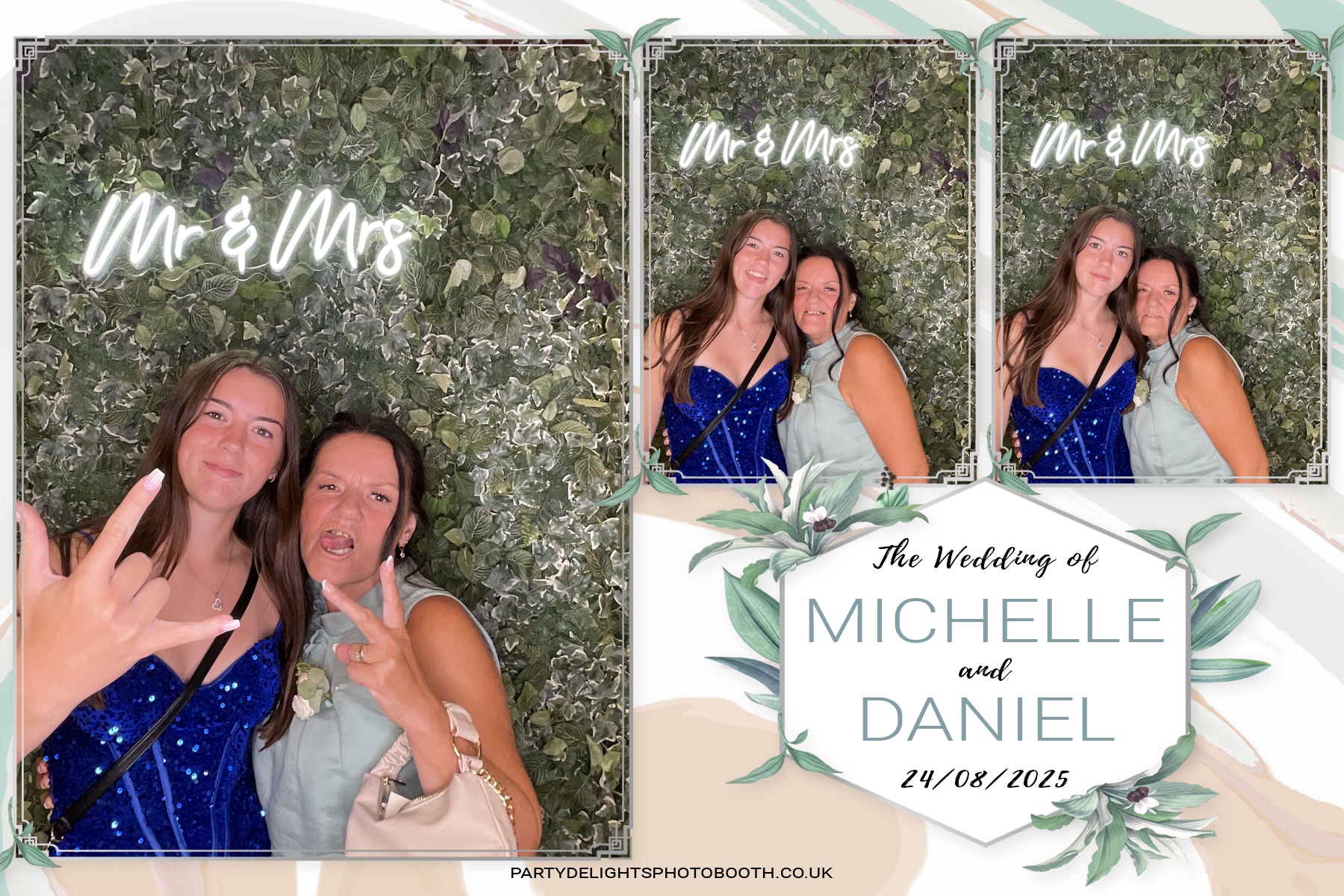 Michelle and Daniel's Wedding | View more photos from the event at gallery.partydelightsphotobooth.co.uk/u/PartyDelightsPhotoBooth/Michelle-and-Daniels-Wedding