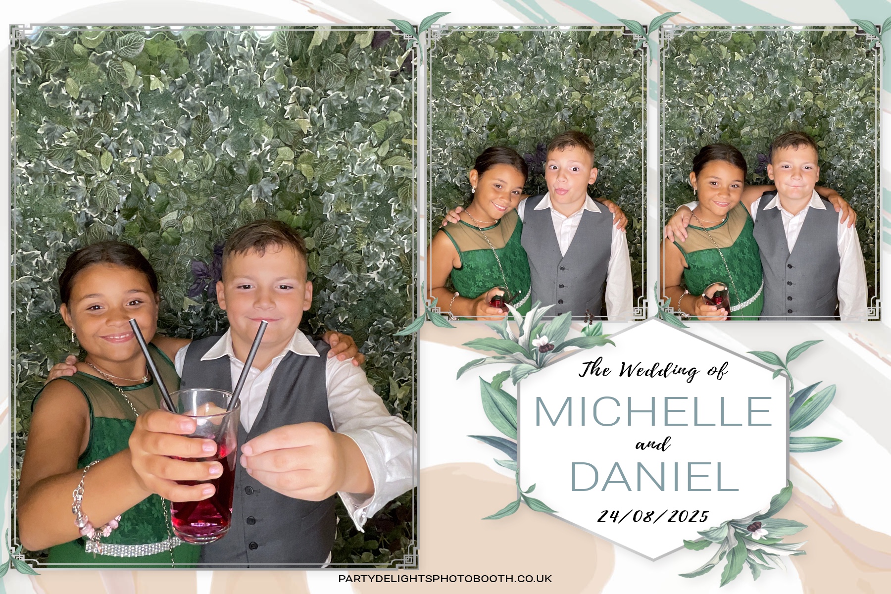 Michelle and Daniel's Wedding | View more photos from the event at gallery.partydelightsphotobooth.co.uk/u/PartyDelightsPhotoBooth/Michelle-and-Daniels-Wedding