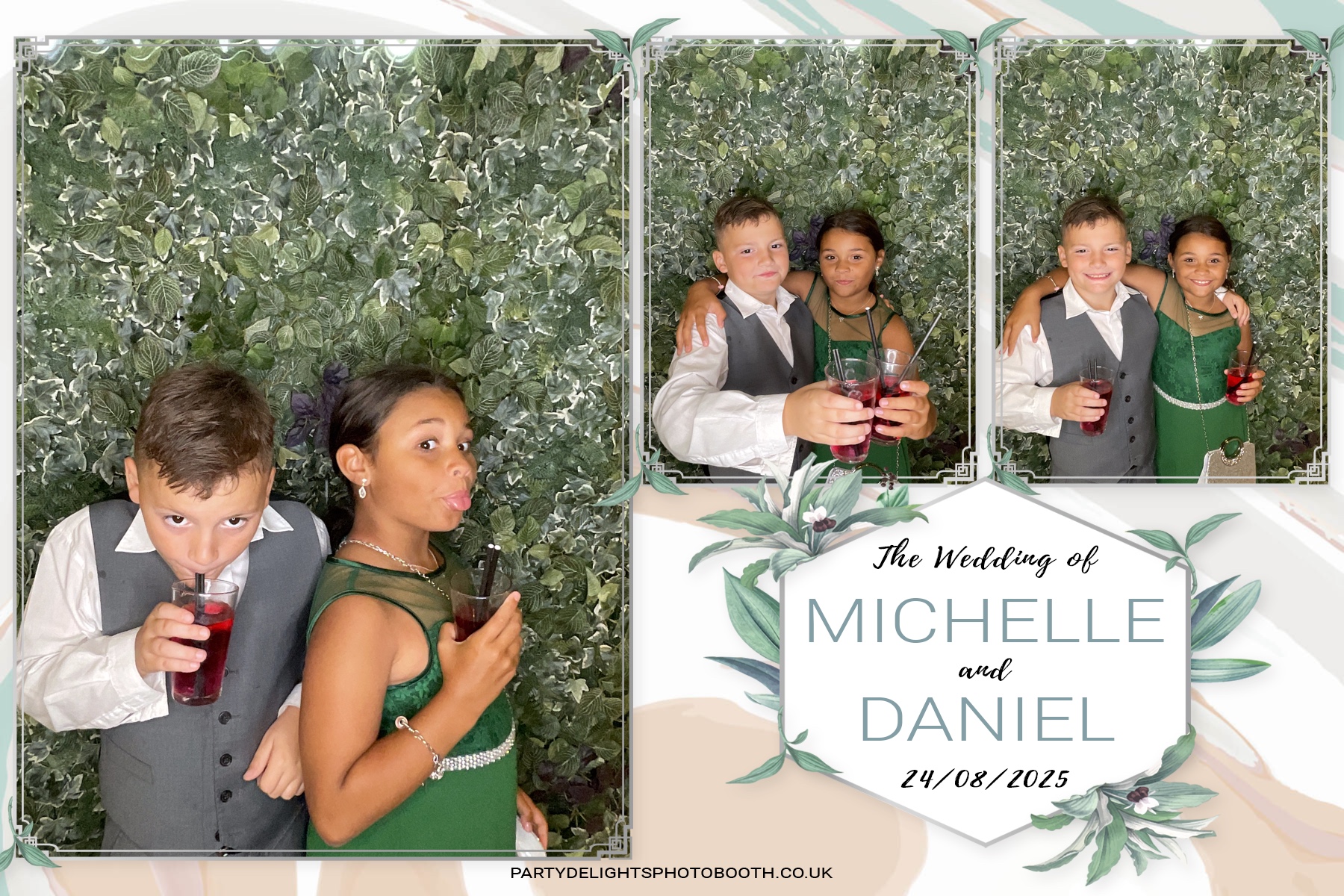 Michelle and Daniel's Wedding | View more photos from the event at gallery.partydelightsphotobooth.co.uk/u/PartyDelightsPhotoBooth/Michelle-and-Daniels-Wedding