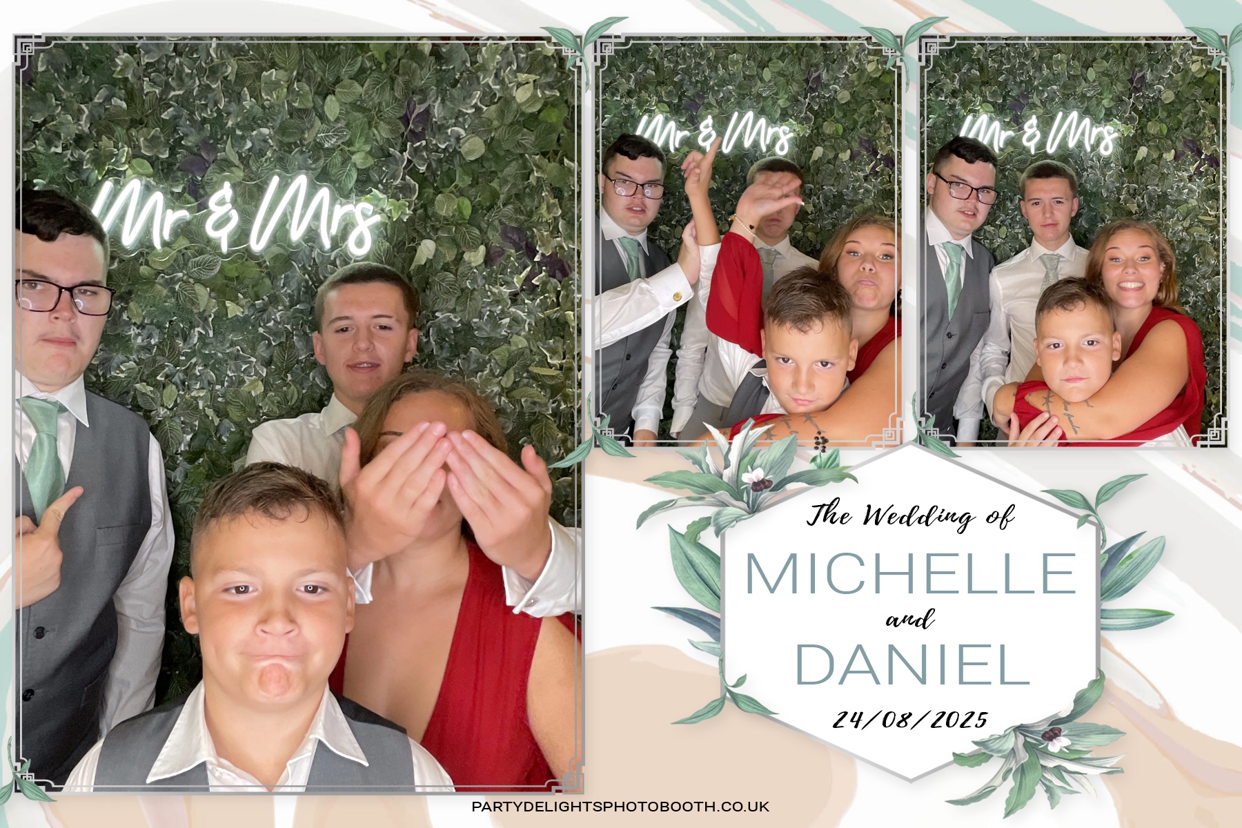Michelle and Daniel's Wedding | View more photos from the event at gallery.partydelightsphotobooth.co.uk/u/PartyDelightsPhotoBooth/Michelle-and-Daniels-Wedding