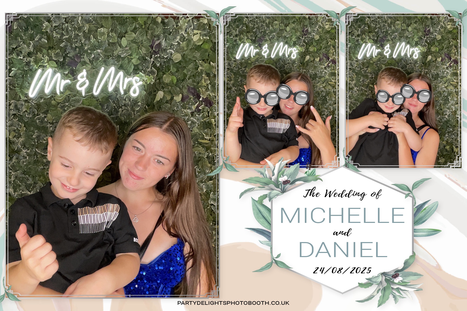 Michelle and Daniel's Wedding | View more photos from the event at gallery.partydelightsphotobooth.co.uk/u/PartyDelightsPhotoBooth/Michelle-and-Daniels-Wedding