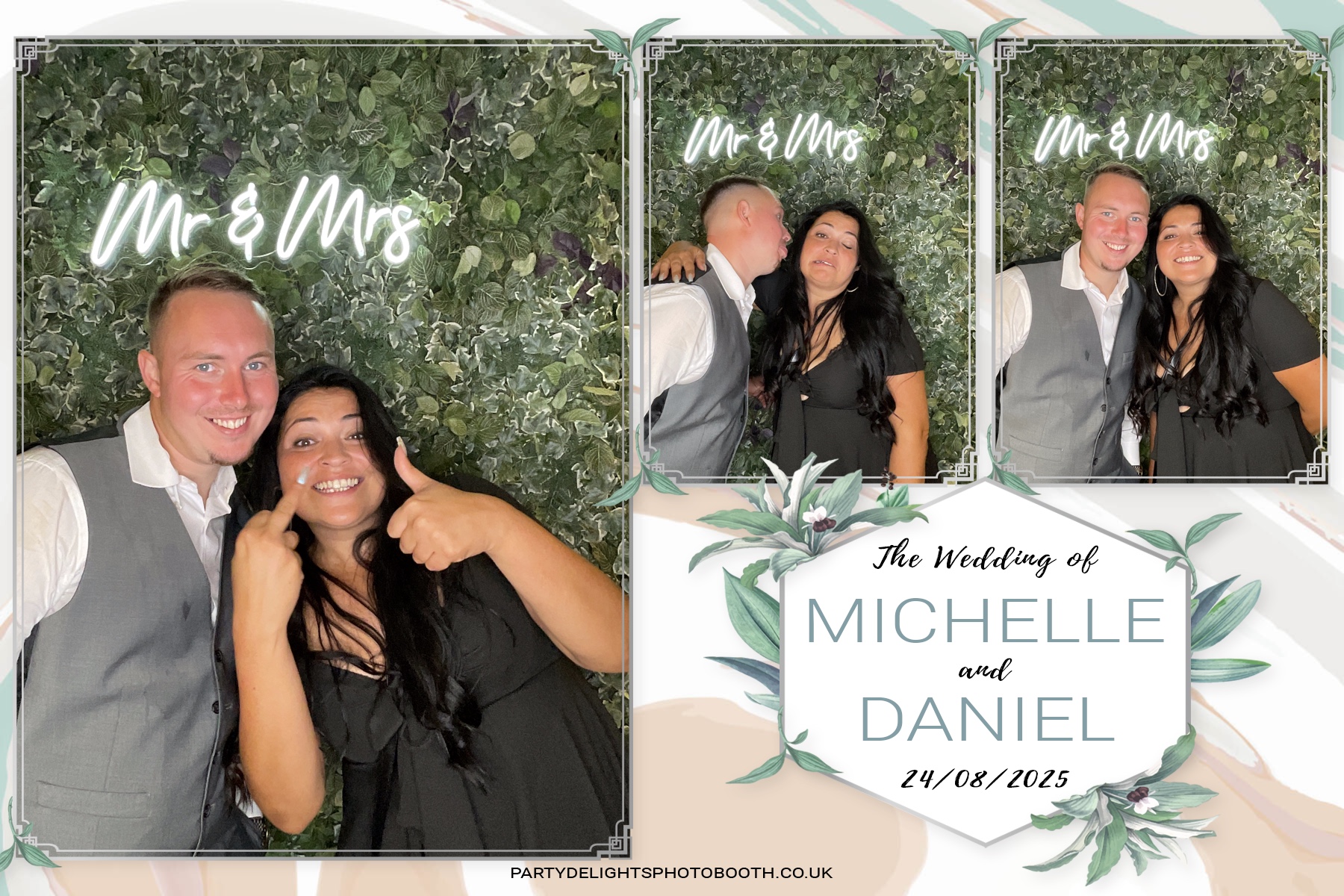 Michelle and Daniel's Wedding | View more photos from the event at gallery.partydelightsphotobooth.co.uk/u/PartyDelightsPhotoBooth/Michelle-and-Daniels-Wedding