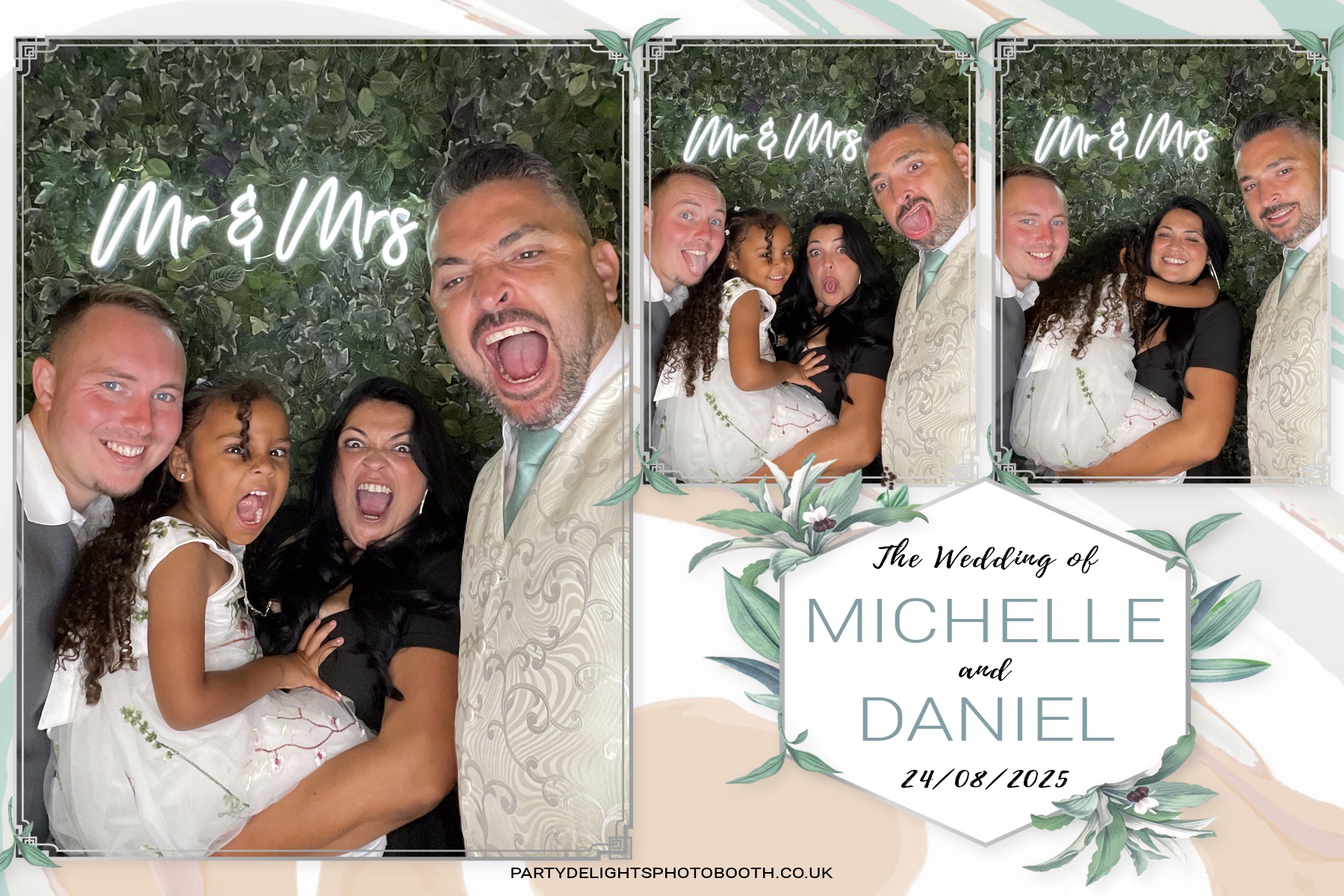 Michelle and Daniel's Wedding | View more photos from the event at gallery.partydelightsphotobooth.co.uk/u/PartyDelightsPhotoBooth/Michelle-and-Daniels-Wedding