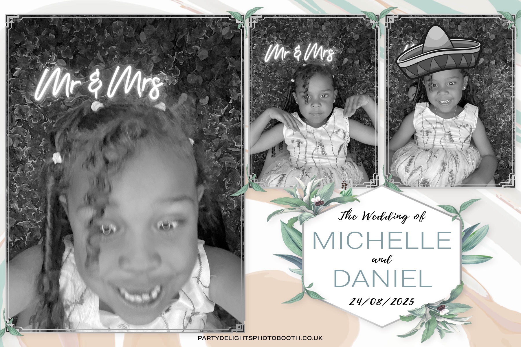 Michelle and Daniel's Wedding | View more photos from the event at gallery.partydelightsphotobooth.co.uk/u/PartyDelightsPhotoBooth/Michelle-and-Daniels-Wedding