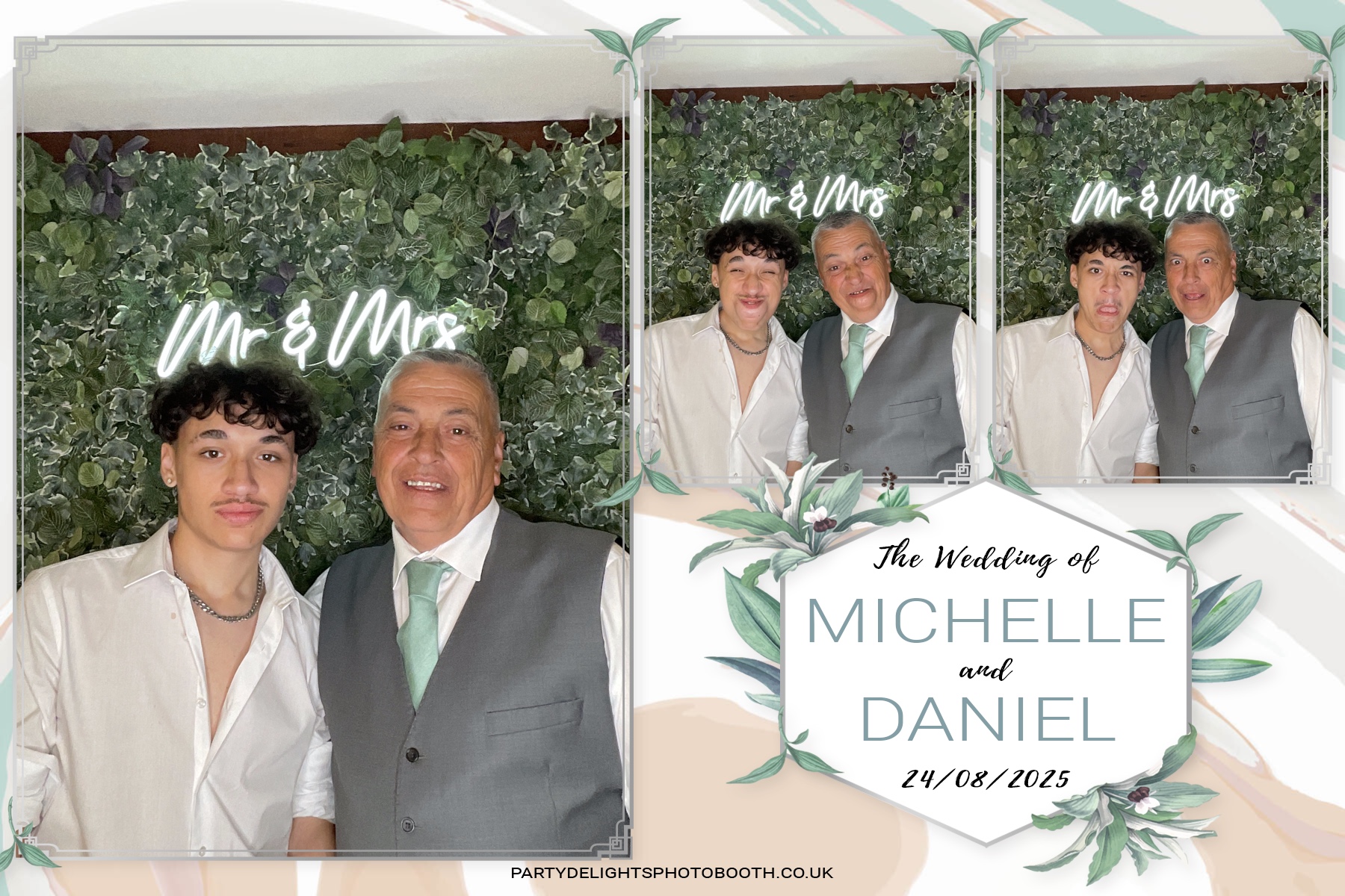 Michelle and Daniel's Wedding | View more photos from the event at gallery.partydelightsphotobooth.co.uk/u/PartyDelightsPhotoBooth/Michelle-and-Daniels-Wedding
