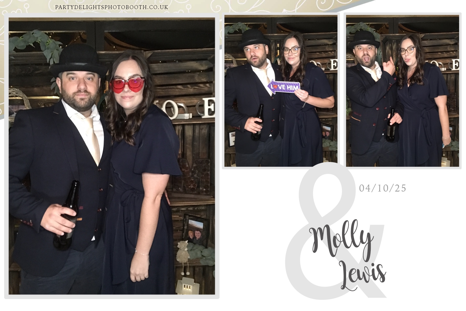 Molly & Lewis Wedding | View more photos from the event at gallery.partydelightsphotobooth.co.uk/u/PartyDelightsPhotoBooth/Molly-Lewis-Wedding