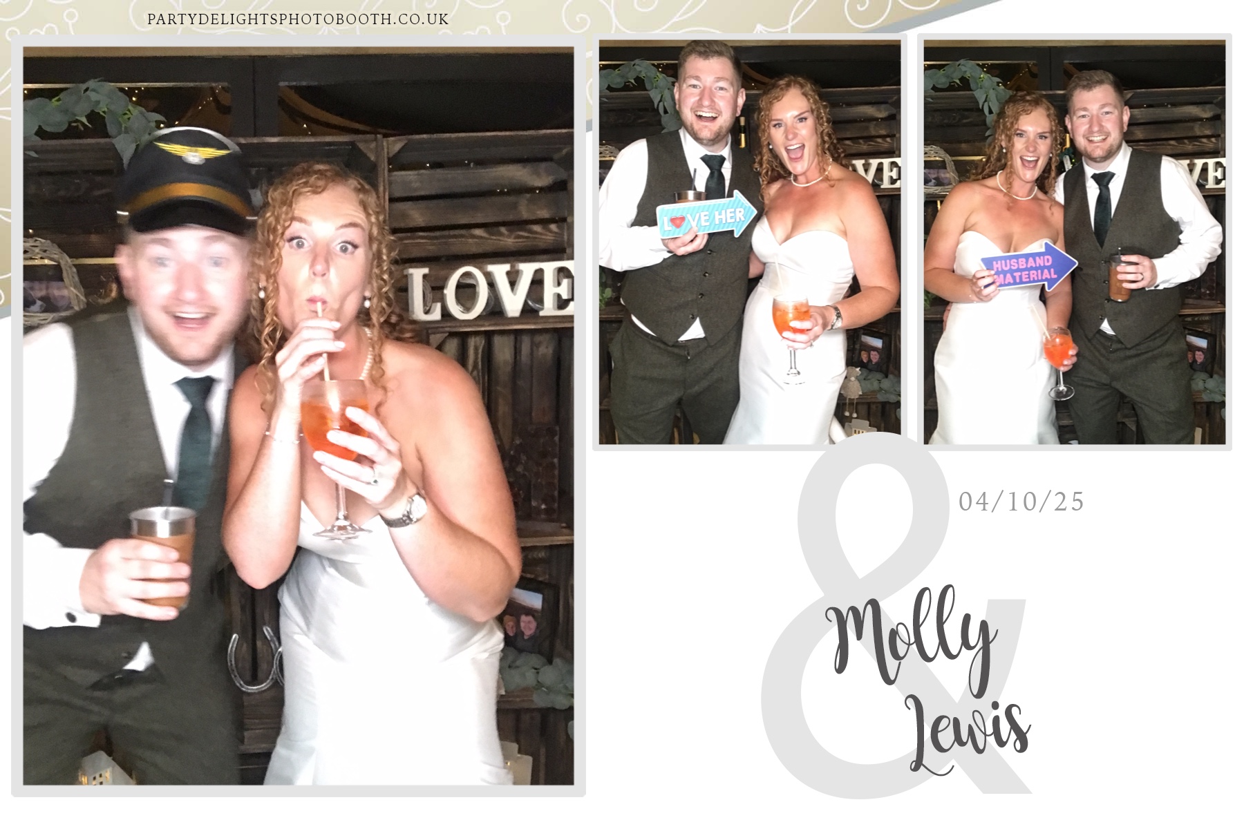 Molly & Lewis Wedding | View more photos from the event at gallery.partydelightsphotobooth.co.uk/u/PartyDelightsPhotoBooth/Molly-Lewis-Wedding
