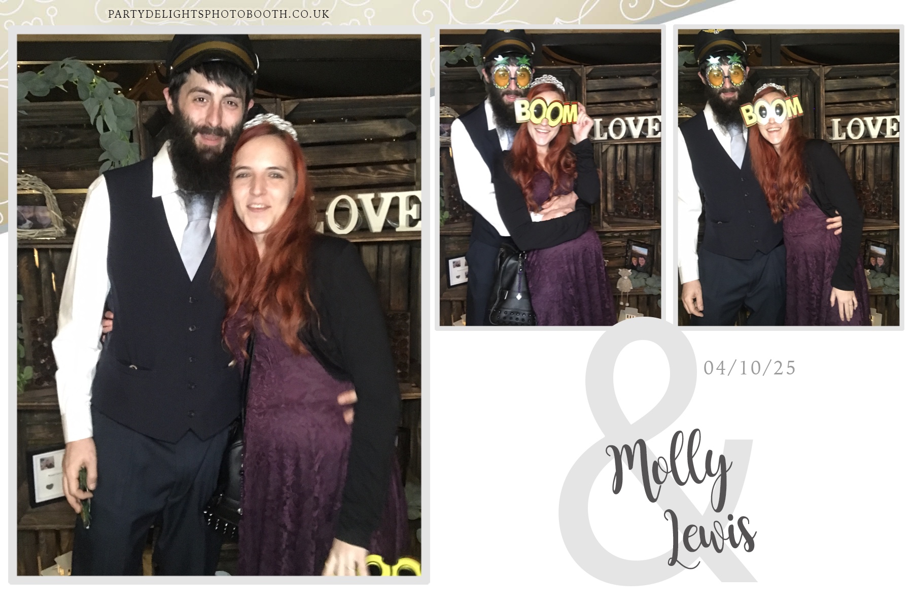 Molly & Lewis Wedding | View more photos from the event at gallery.partydelightsphotobooth.co.uk/u/PartyDelightsPhotoBooth/Molly-Lewis-Wedding