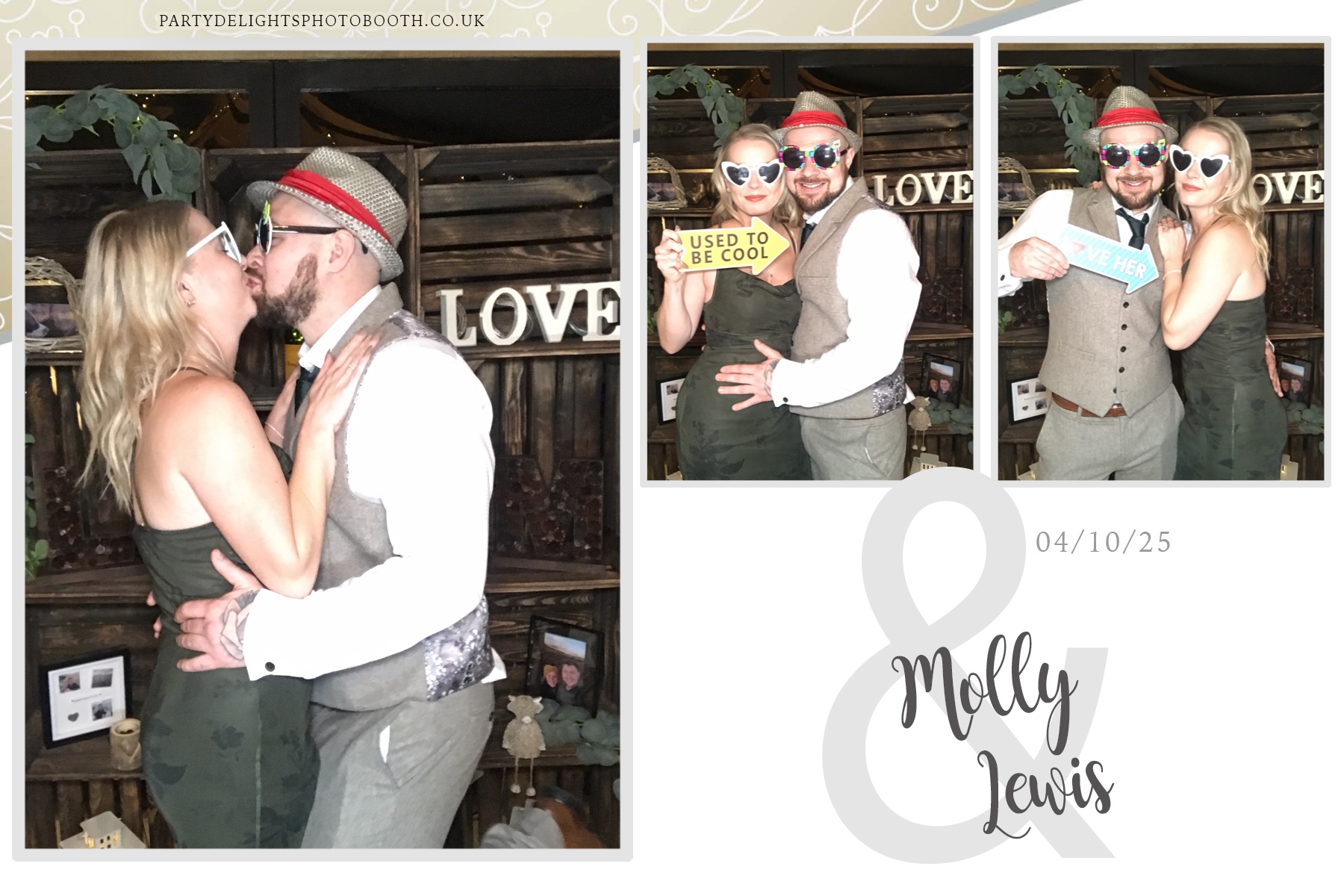 Molly & Lewis Wedding | View more photos from the event at gallery.partydelightsphotobooth.co.uk/u/PartyDelightsPhotoBooth/Molly-Lewis-Wedding