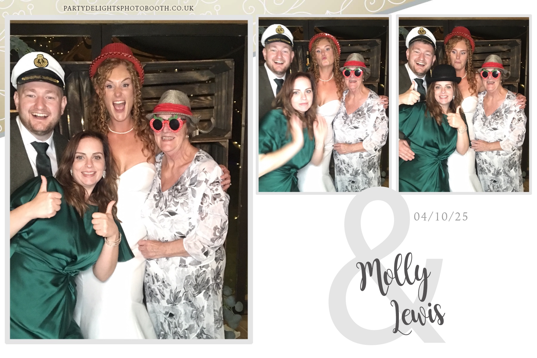 Molly & Lewis Wedding | View more photos from the event at gallery.partydelightsphotobooth.co.uk/u/PartyDelightsPhotoBooth/Molly-Lewis-Wedding