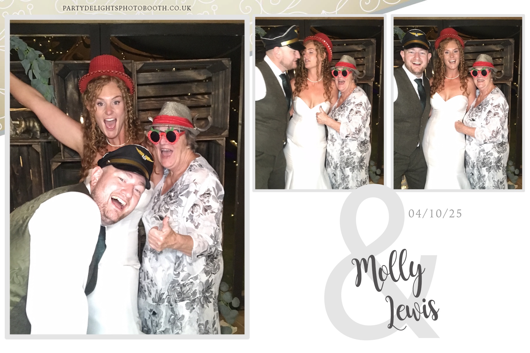 Molly & Lewis Wedding | View more photos from the event at gallery.partydelightsphotobooth.co.uk/u/PartyDelightsPhotoBooth/Molly-Lewis-Wedding